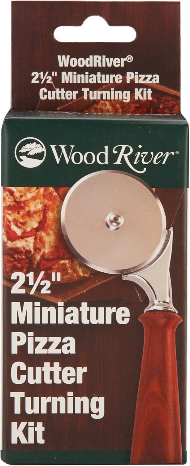 WOODRIVER Project Kit - 2-1/2" Miniature Pizza Cutter, Chrome