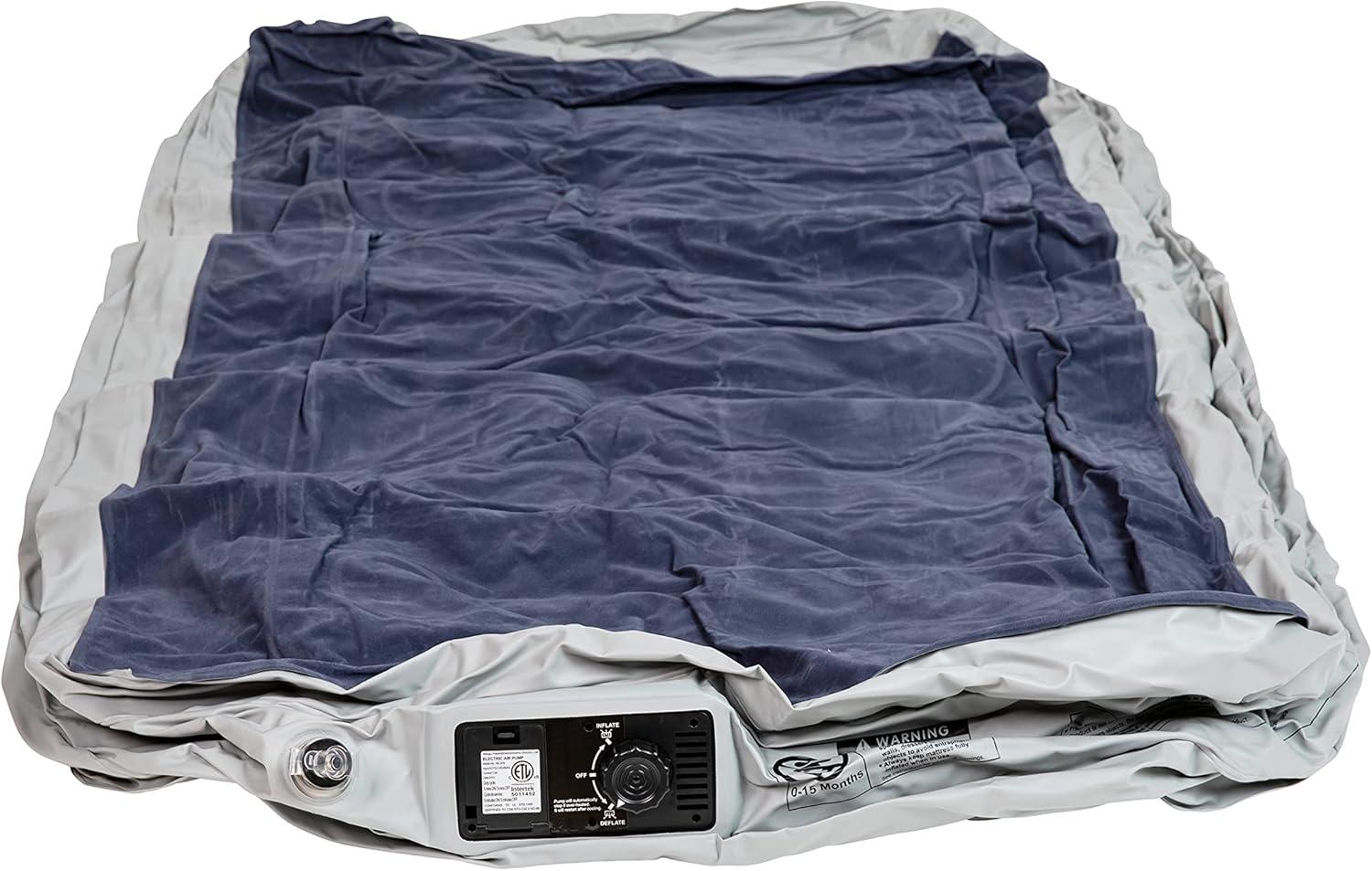 Flash Furniture 18 inch Air Mattress with ETL Certified Internal Electric Pump and Carrying Case - Twin