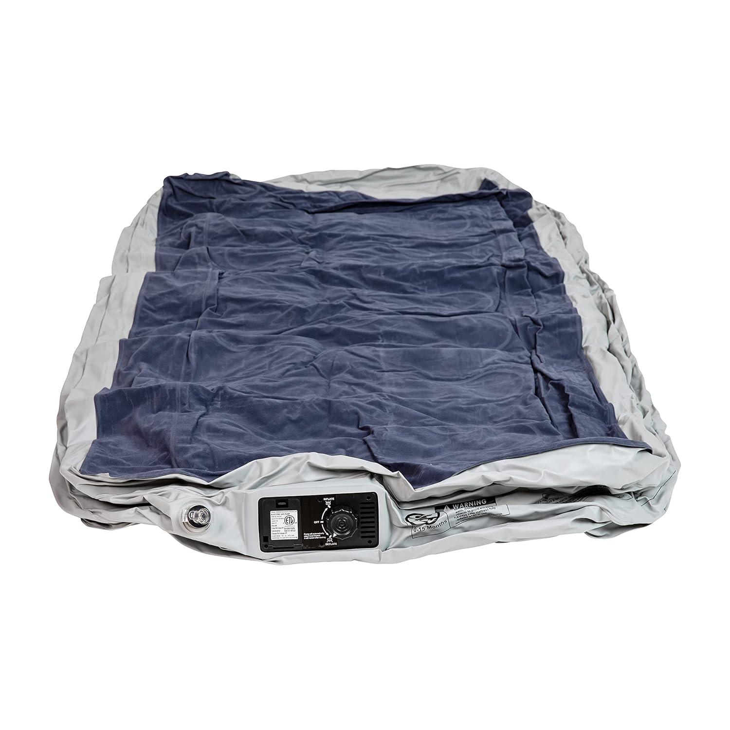 Flash Furniture 18 inch Air Mattress with ETL Certified Internal Electric Pump and Carrying Case - Twin