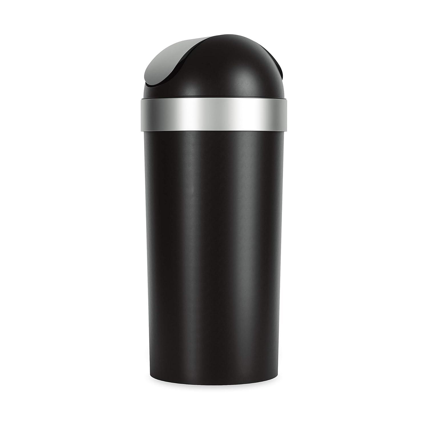 Umbra Venti Plastic Swing Top Kitchen Trash Can - 16 Gallons