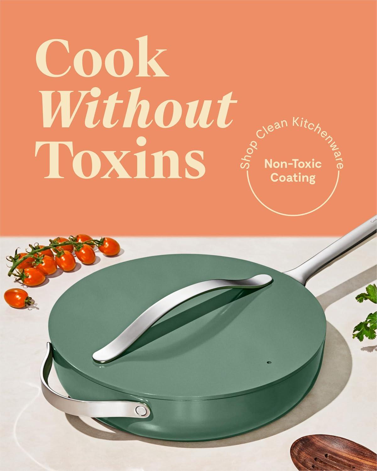 Caraway Sage Green Non-Stick Ceramic Sauté Pan