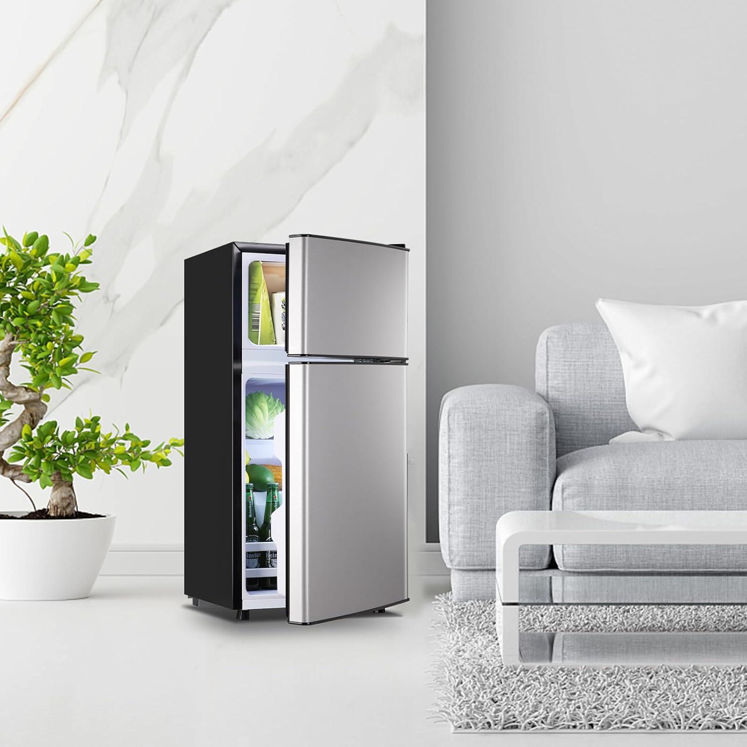 DEMULLER DEMULLER Arcticfresh Storage Suite 2.4 Cubic Feet Freestanding Mini Fridge with Freezer