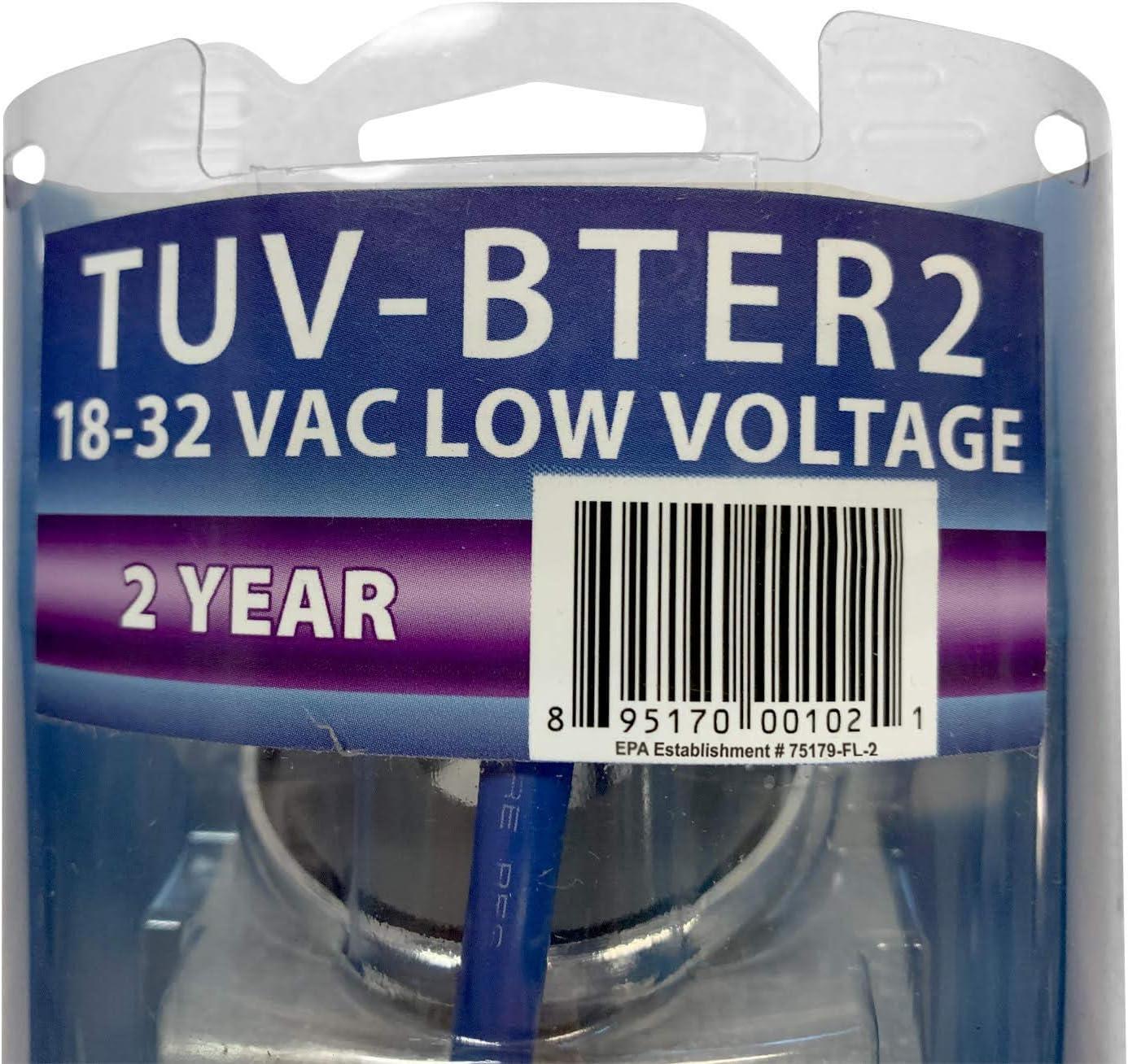 Triatomic Environmental Fresh-Aire - UVC Ultraviolet Air Purifier with Single Remote Lamp TUV-BTER2