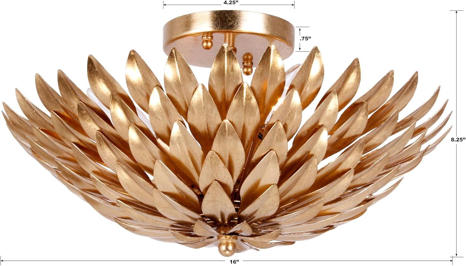 Crystorama Lighting - Four Light Ceiling Mount - Ceiling Mount - Broche - Four