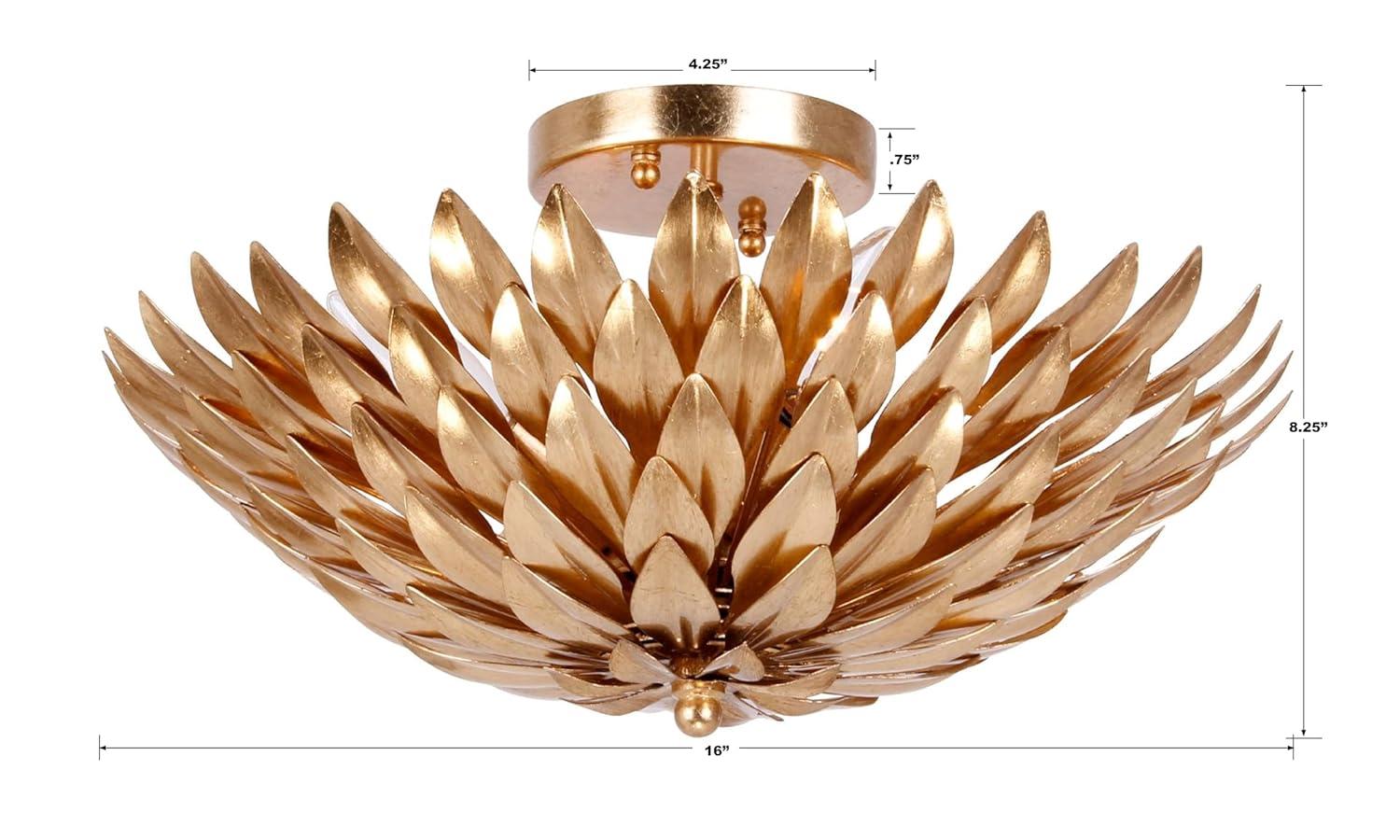 Crystorama Lighting - Four Light Ceiling Mount - Ceiling Mount - Broche - Four