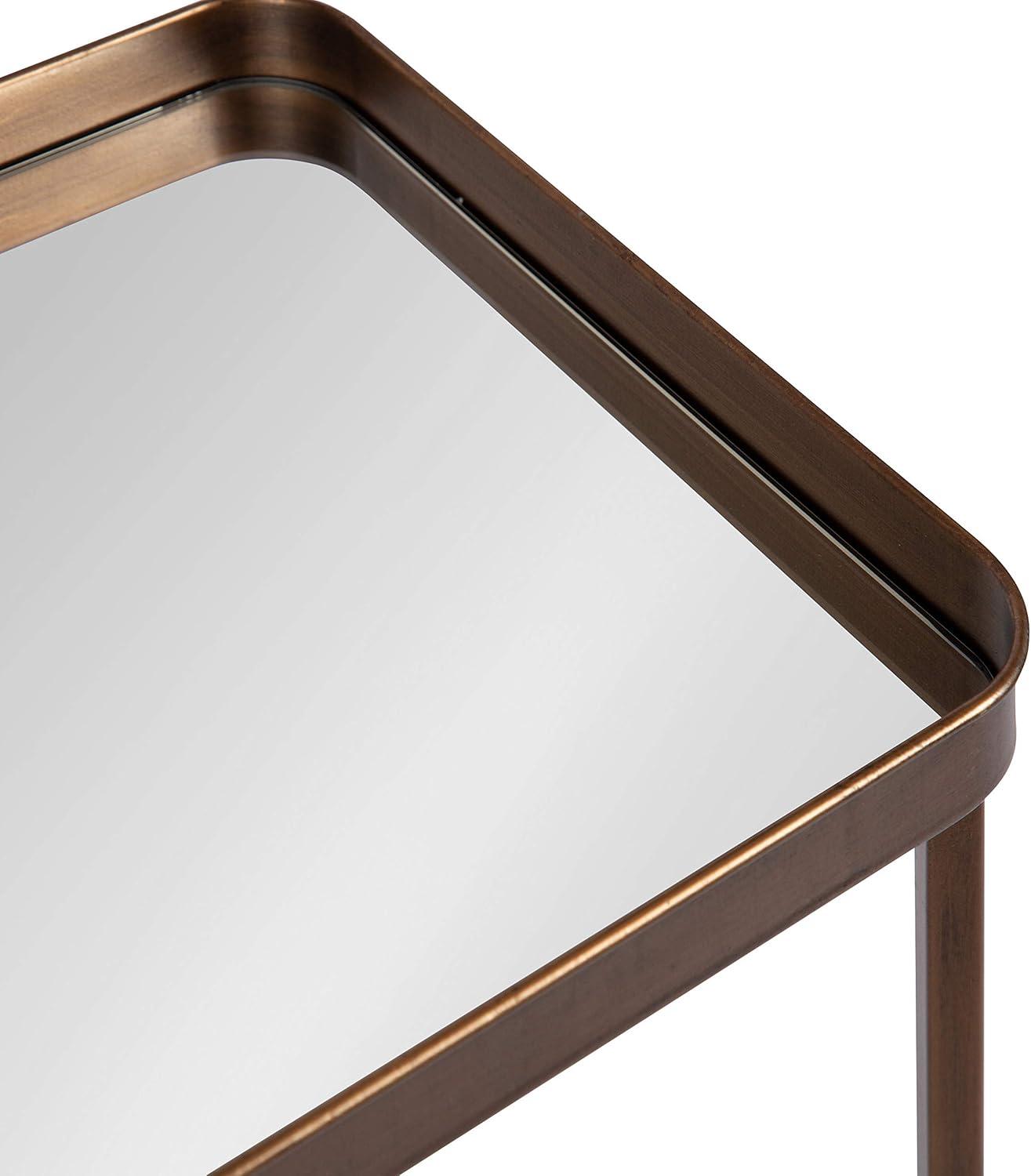 Kate and Laurel Celia Metal Tray Accent Table