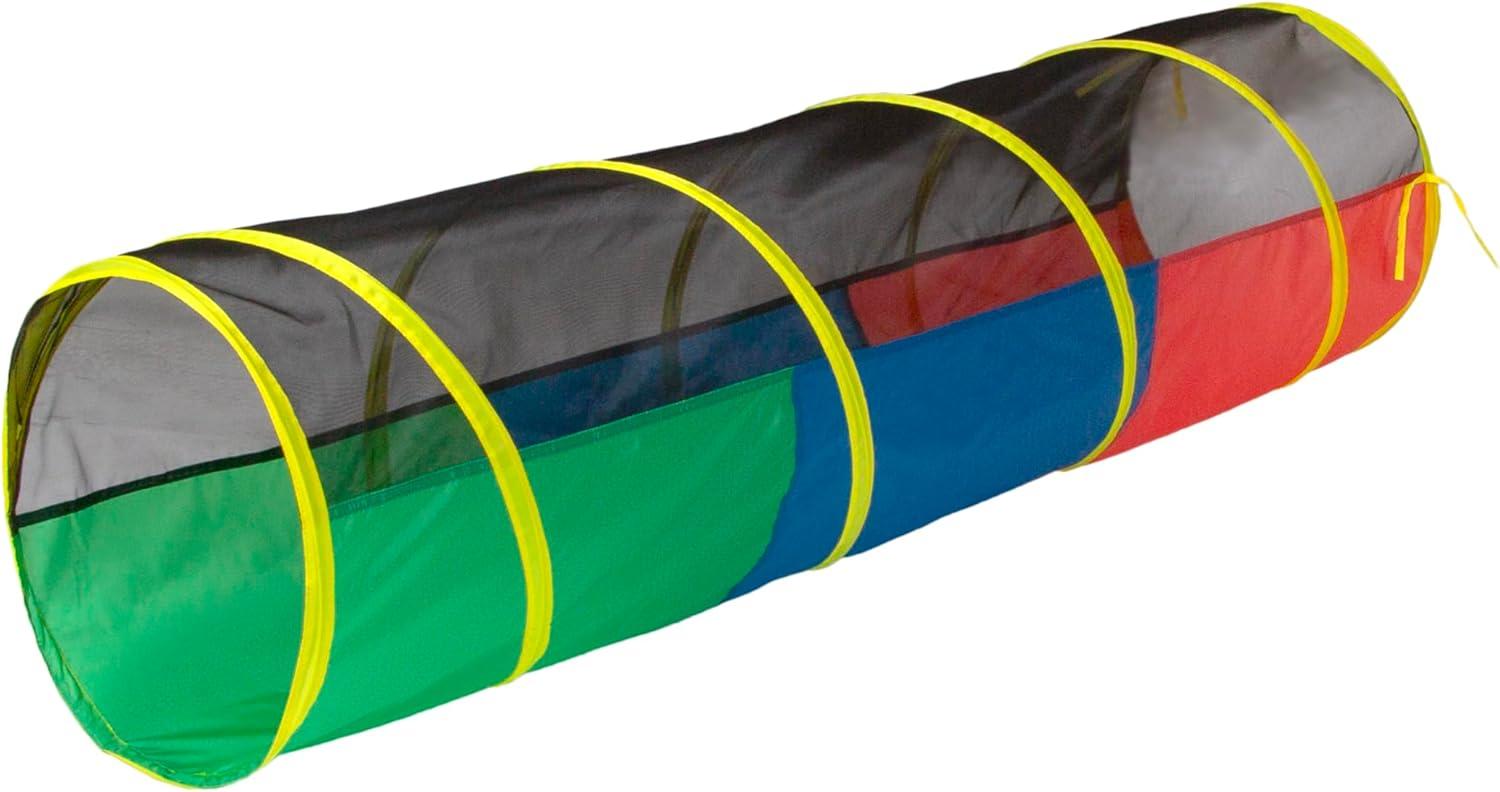 Colorful Half Mesh Play Tunnel for Toddlers