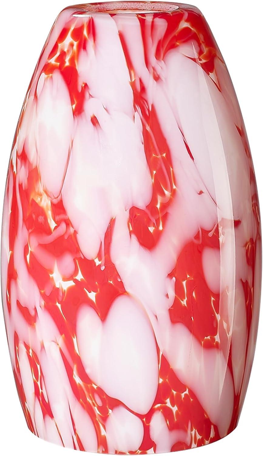 Oval Glass Lamp Shade Only Art Glass Lamp Covers Light Fixture Replacement for Kitchen Island Mini pendant Ceiling Lights Chandelier Hand Blown Glass Shade Replacement (Brown and Blue）