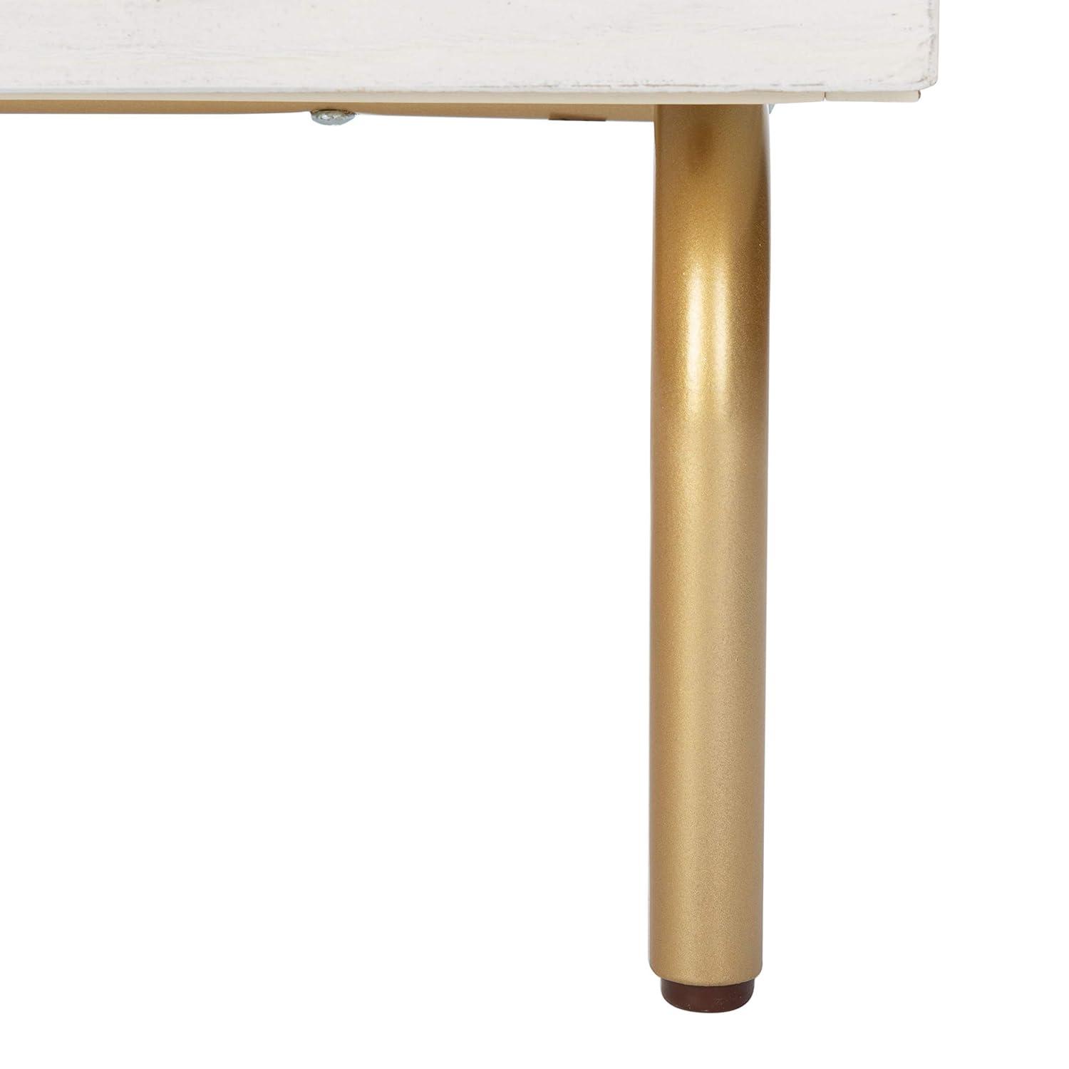 Genevieve 2 Drawer Nightstand - NST5002 - Cream/White Washed - Safavieh