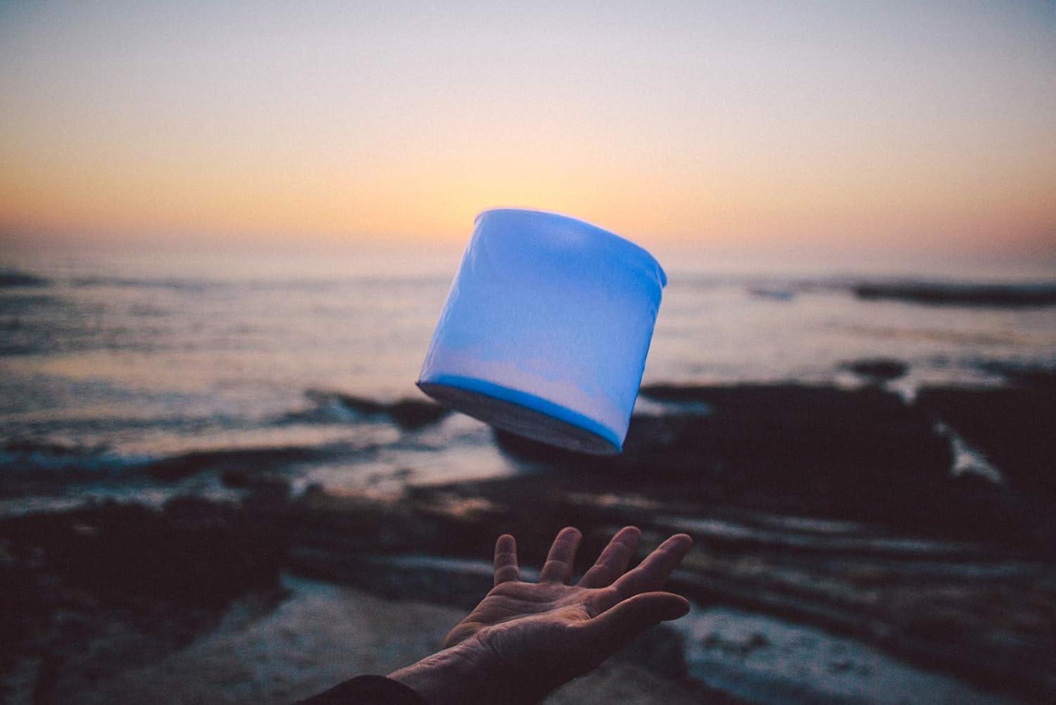 MPOWERD MPOWERD Luci Lux Solar Inflatable Rechargeable LED Lantern, 5", Waterproof, Shatterproof