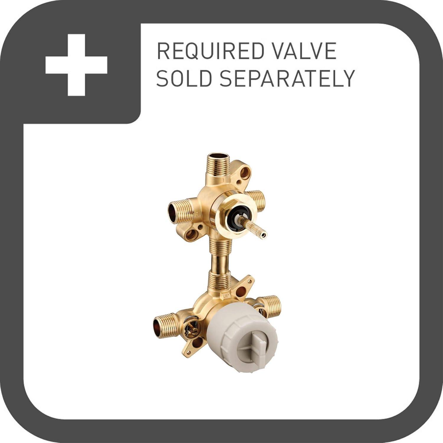 M-CORE 3-Series 2-Handle Shower Trim With Integrated Transfer Valve, Valve Required