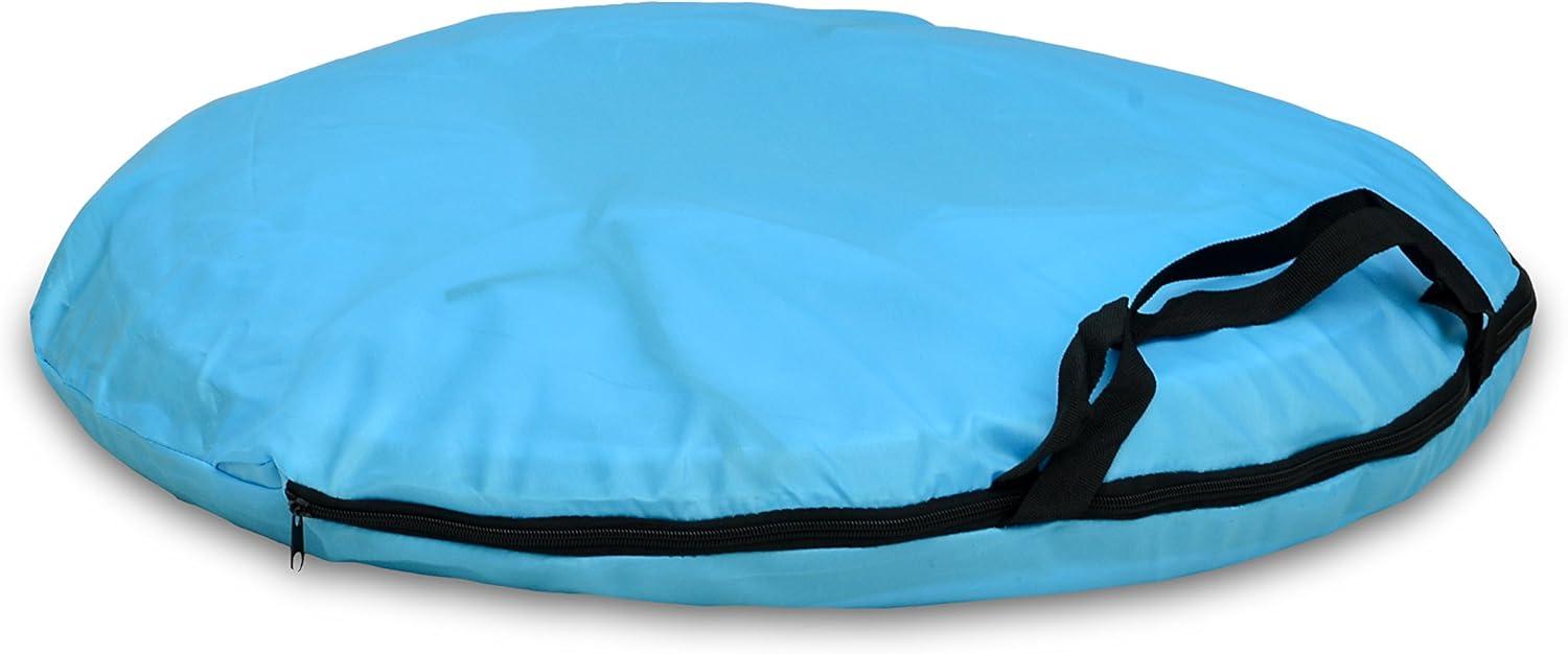 16-Foot Blue Portable Dog Training Tunnel with Carry Bag