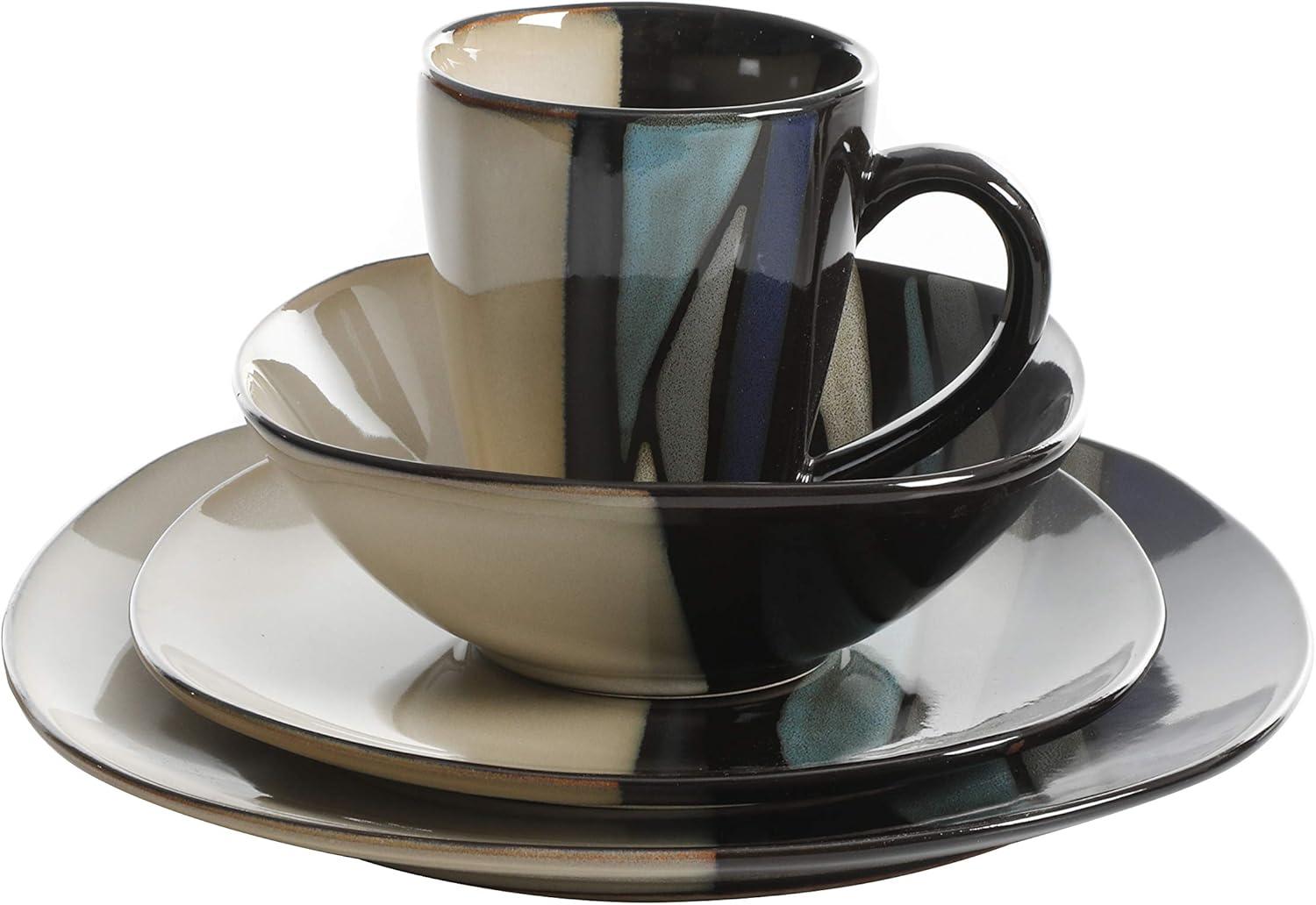 Gibson Elite Althea 16 Piece Dinnerware Set, Service for 4