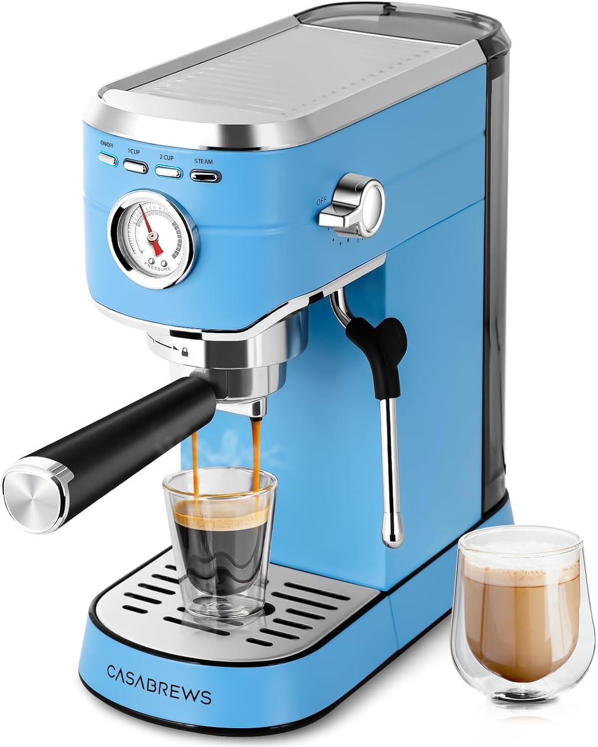 CASABREWS CASABREWS CM5418 20 Bar Espresso Machine Coffee Maker W/ Powerful Steam Wand Stainless Steel