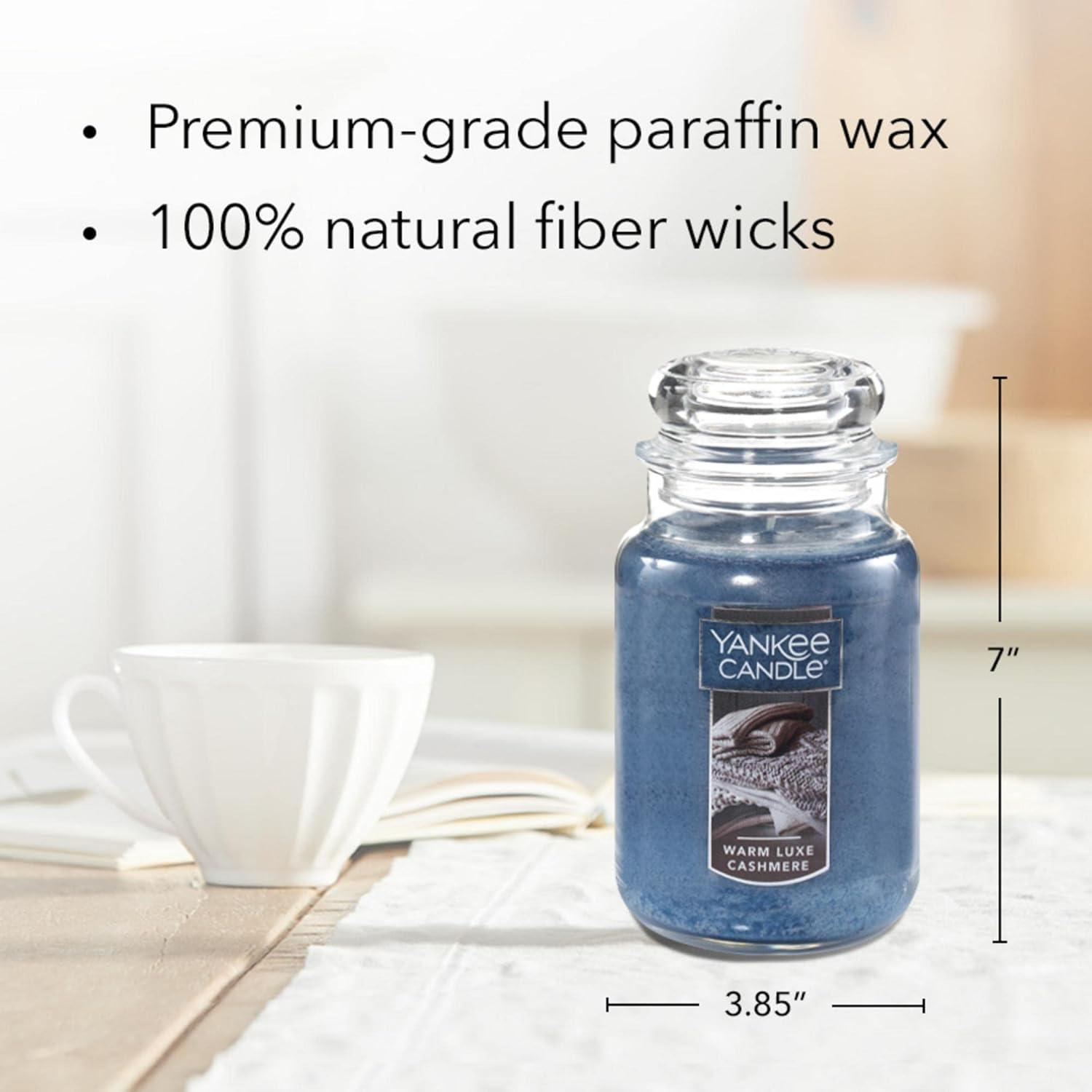 Warm Luxe Cashmere Blue Scented Jar Candle, 22 oz