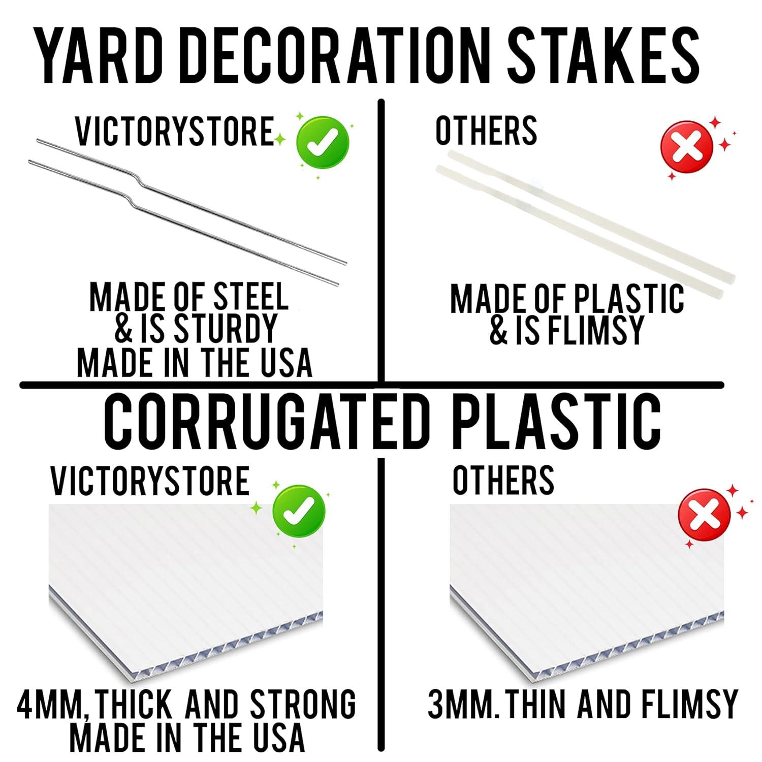 VictoryStore Jumbo Mardi Gras Yard Decoration Set, Masquerade Party Outdoor Decorations, 10 Piece Set, 20053