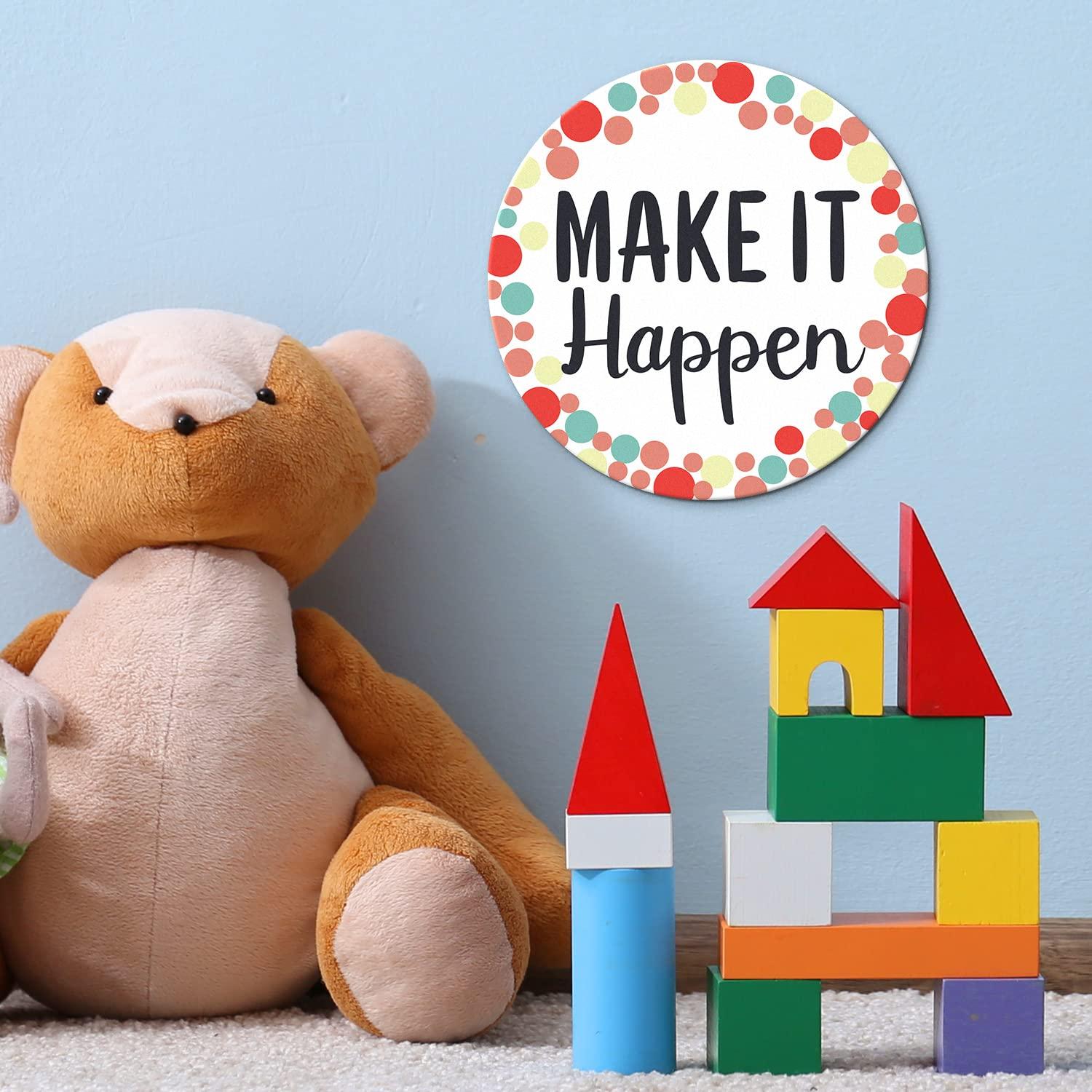 Sweetzer & Orange 30 Growth Mindset Confetti Positive Sayings Accents | Motivational Wall Art Inspirational Quote Cards with Matching Pastel Colors for Classroom Decorations, Office, Nursery (7-Inch)