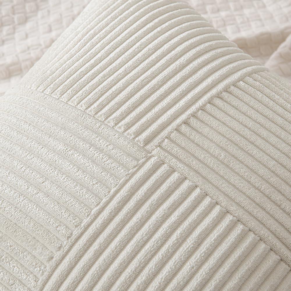 Line Apparel ecommerce Corduroy Pillow Covers With Splicing Set Of 2