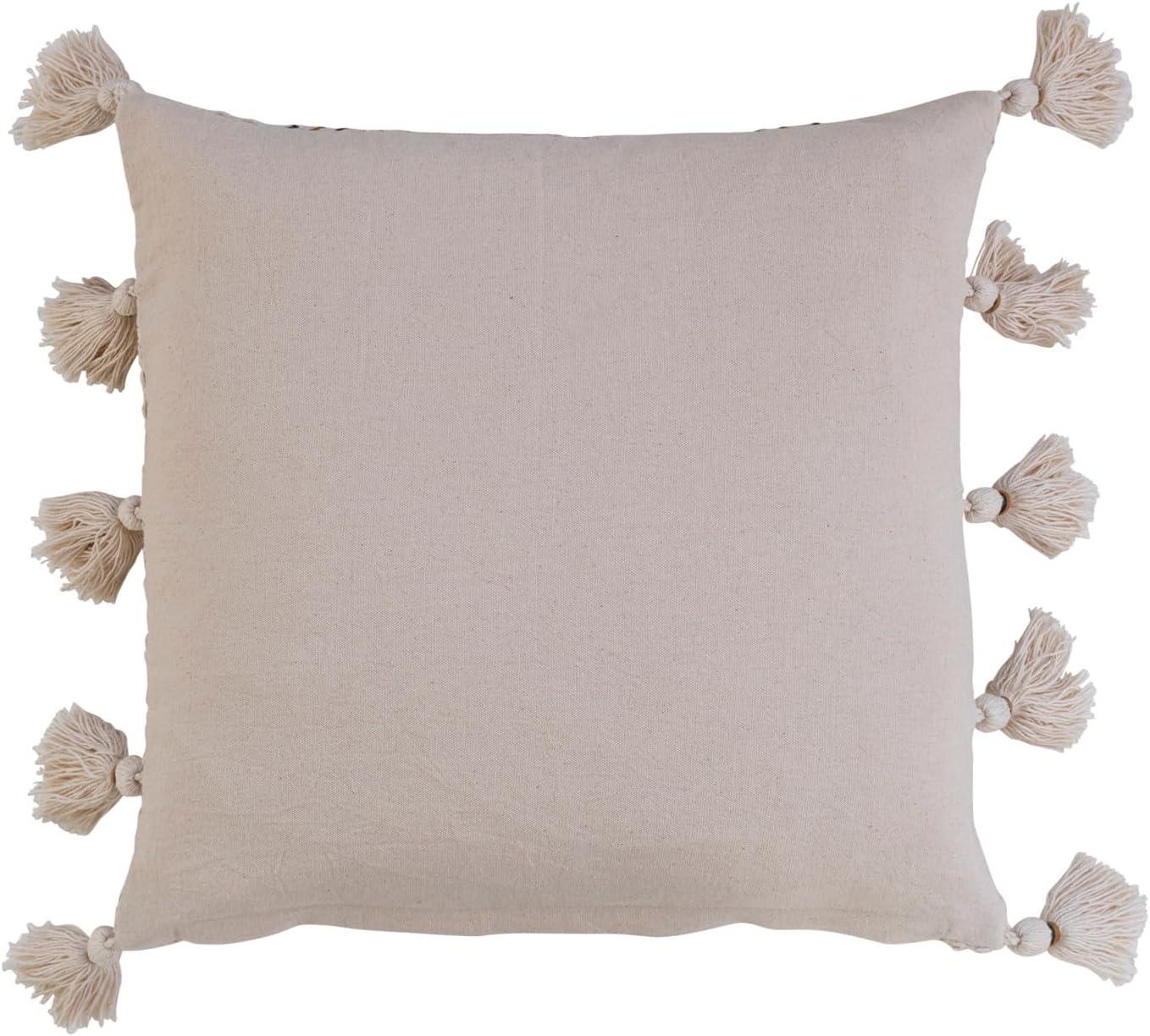 Creative Co-Op Striped Linen Throw Pillow