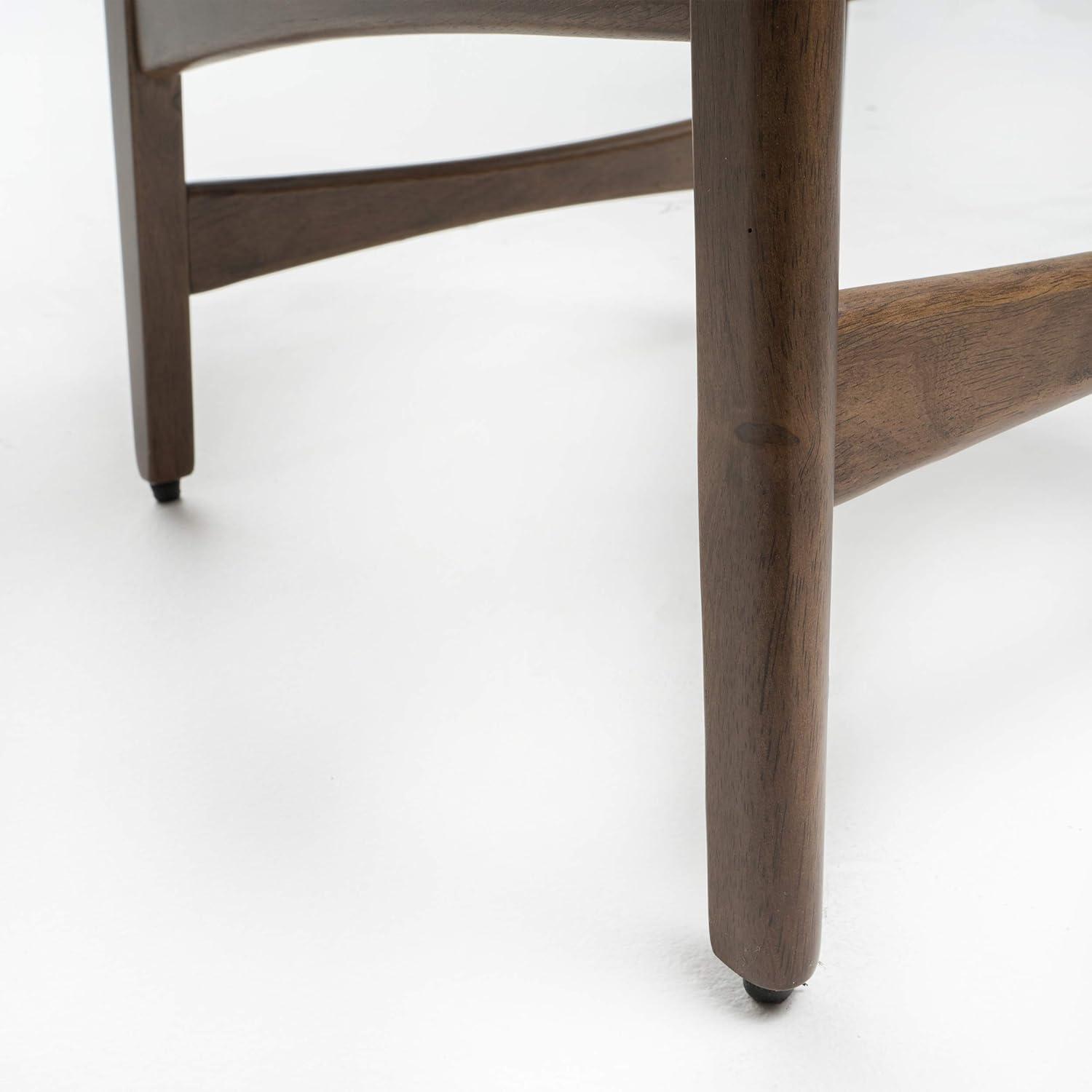 Set of 2 24" Gavin Natural Frame Counter Height Barstools Dark Gray - Christopher Knight Home: Upholstered, Rubberwood Legs