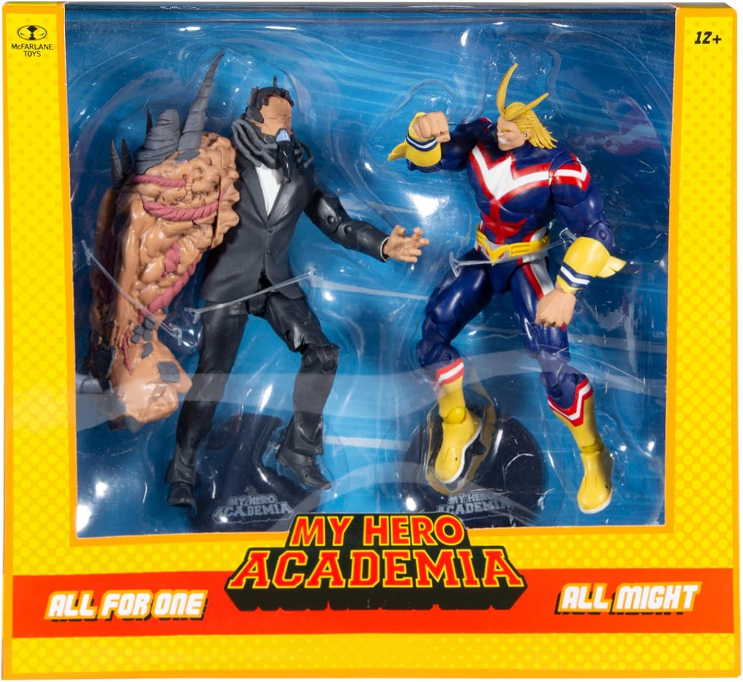 McFarlane Toys My Hero Academia All Might vs. All For One 2-Pack - 7 inch Collectible Action Figures