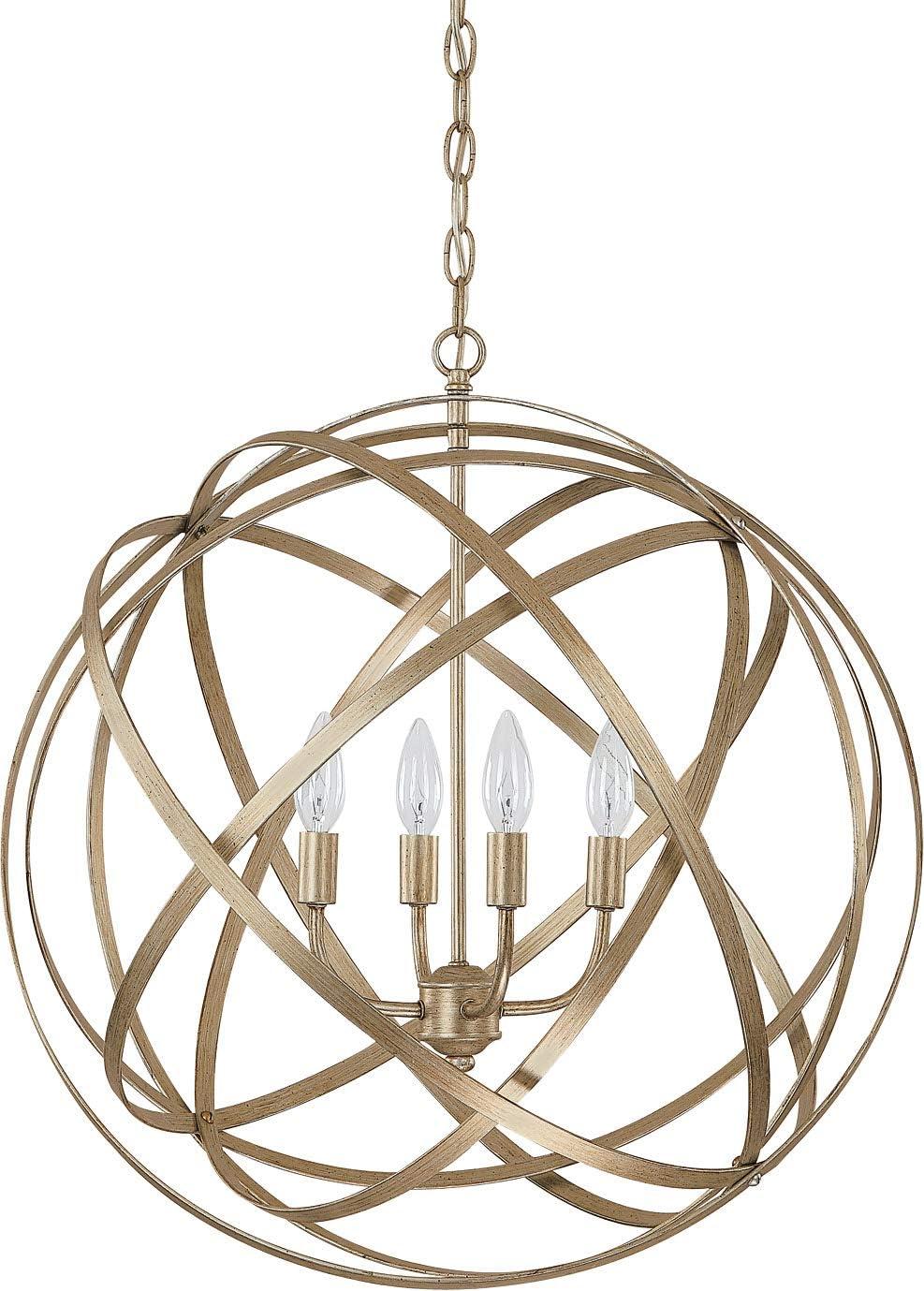 4 Light Pendant in Transitional Style 0 High By 0 Wide-Winter Gold Finish Bailey Street Home 309-Bel-4166125