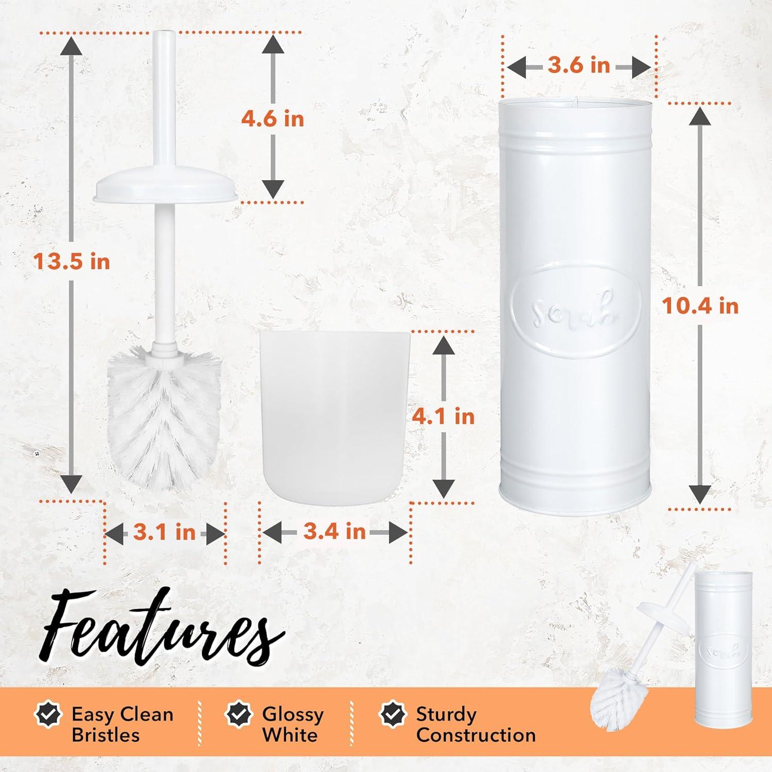 Autumn Alley Metal Toilet Brush And Holder