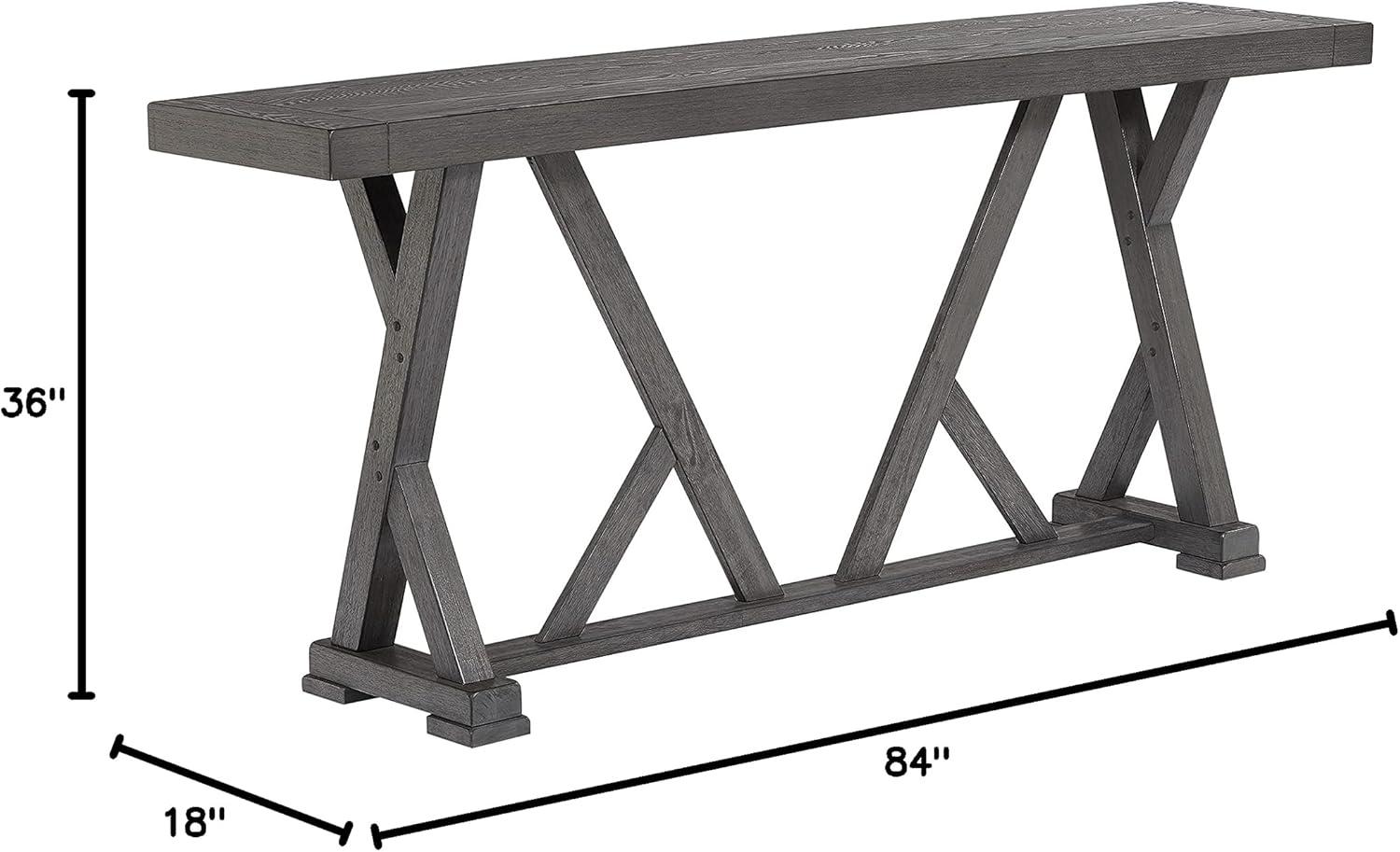 Harbor Gray Transitional Wood Counter Height Table