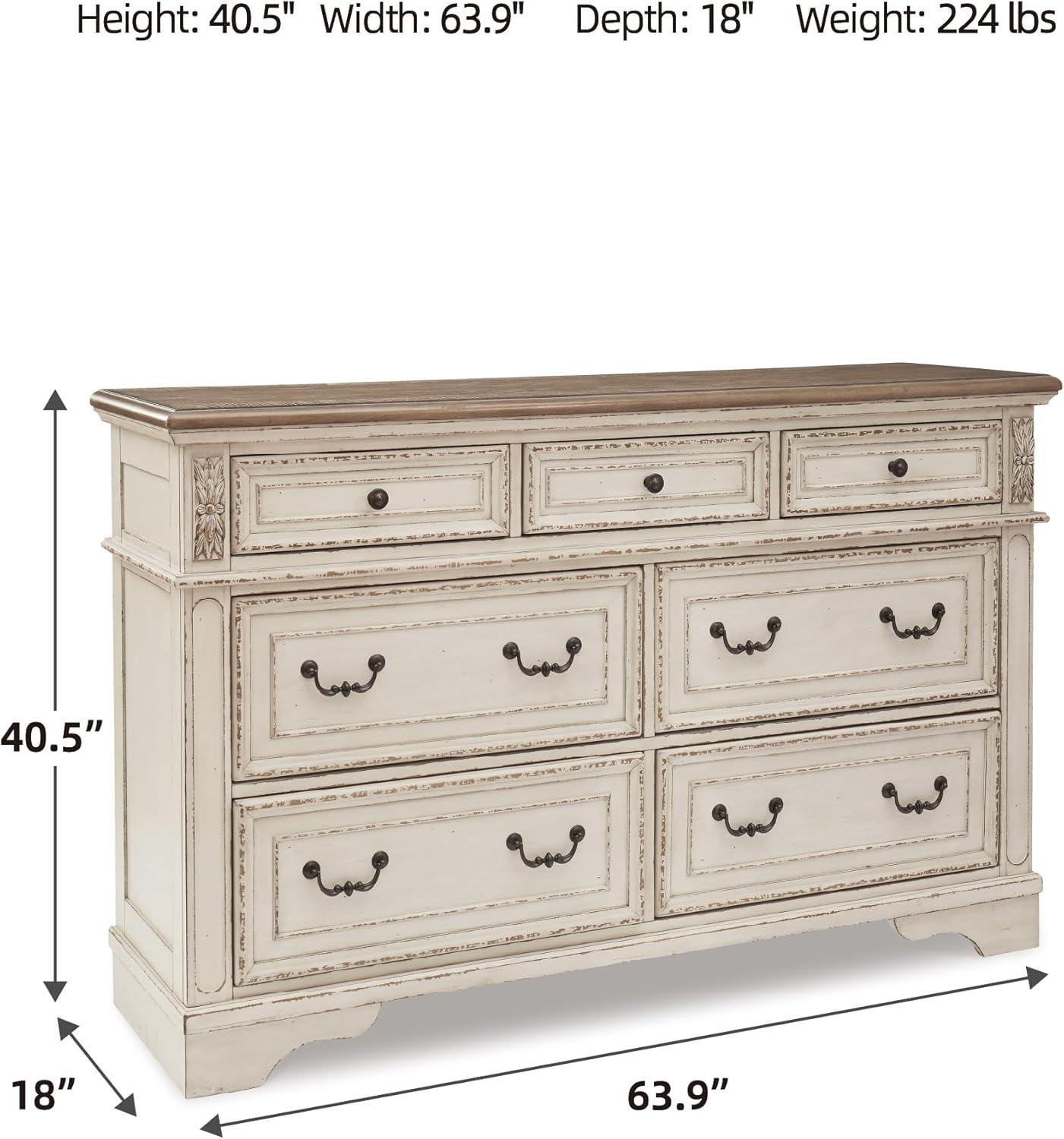 Eridani 7 Drawer Double Dresser