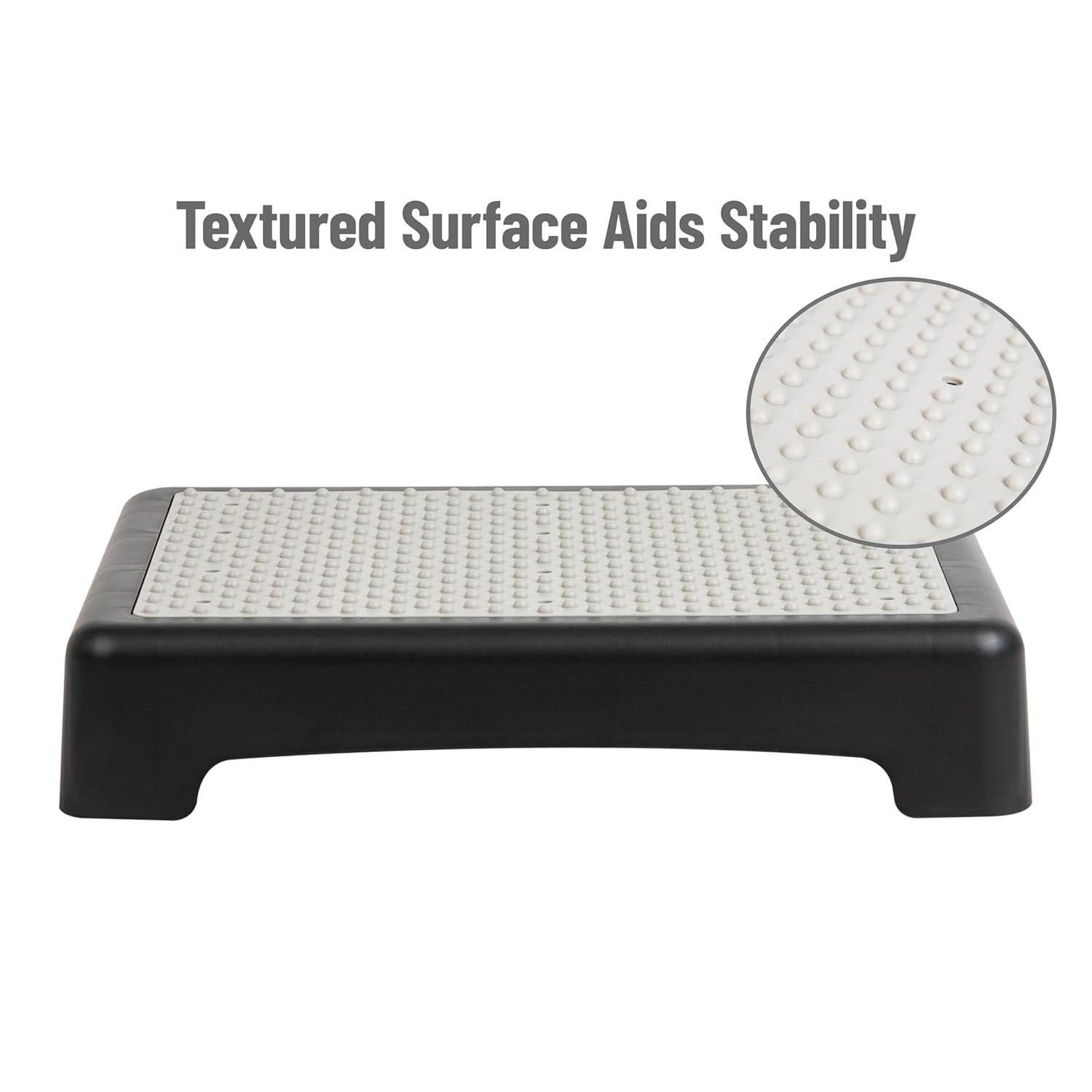 Mind Reader Mind Reader Platform Booster Step, Step Stool for Seniors, Indoor Outdoor, Riser, 15.75"L x 19.5"W x 3.75"H