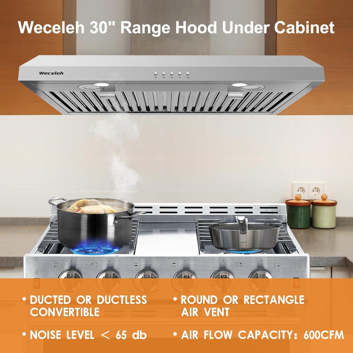 Cosmo Range Hoods UC30 30 in. 380 CFM Ducted Under-Cabinet Range Hood