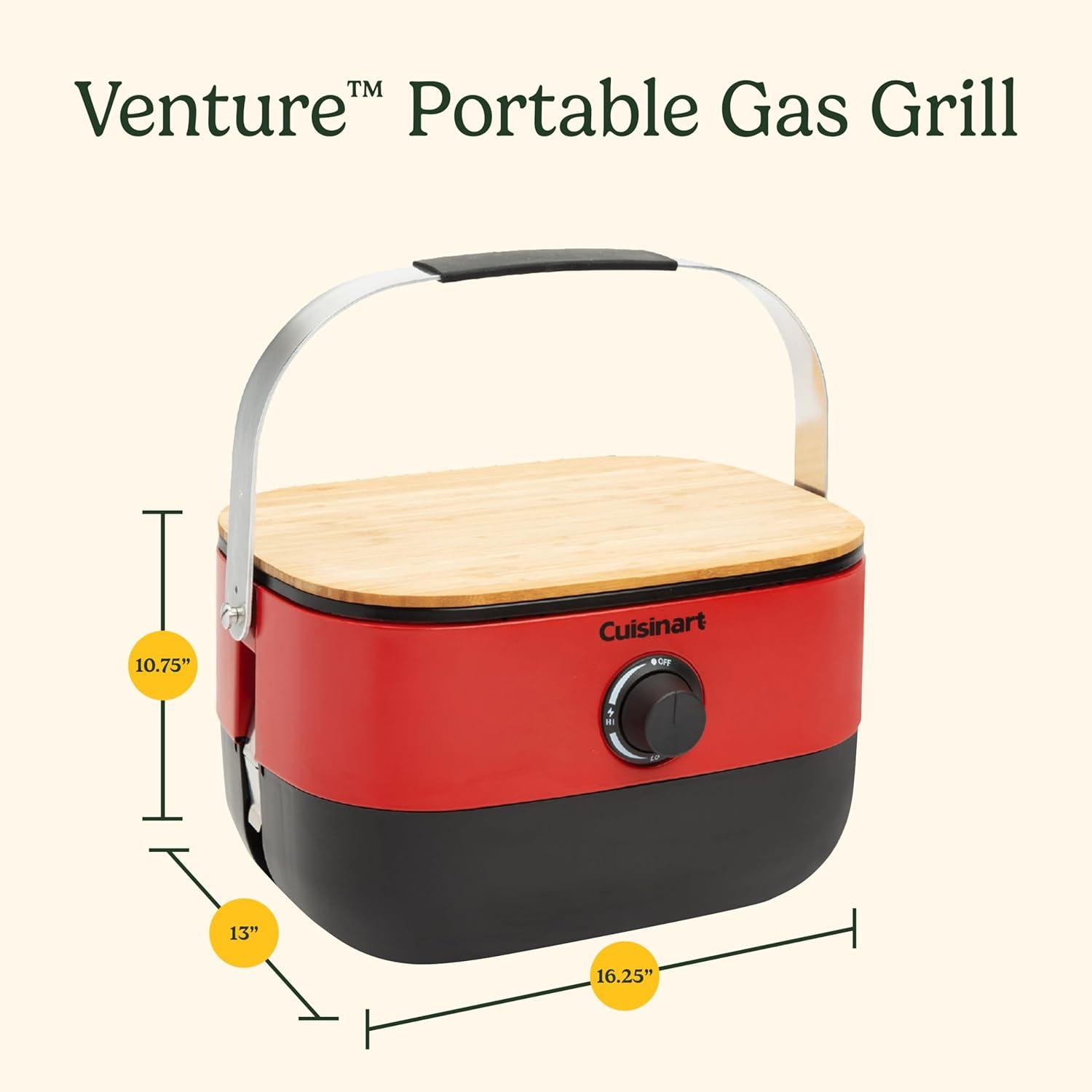 Cuisinart ® Venture ™ Red Portable Outdoor Gas Grill