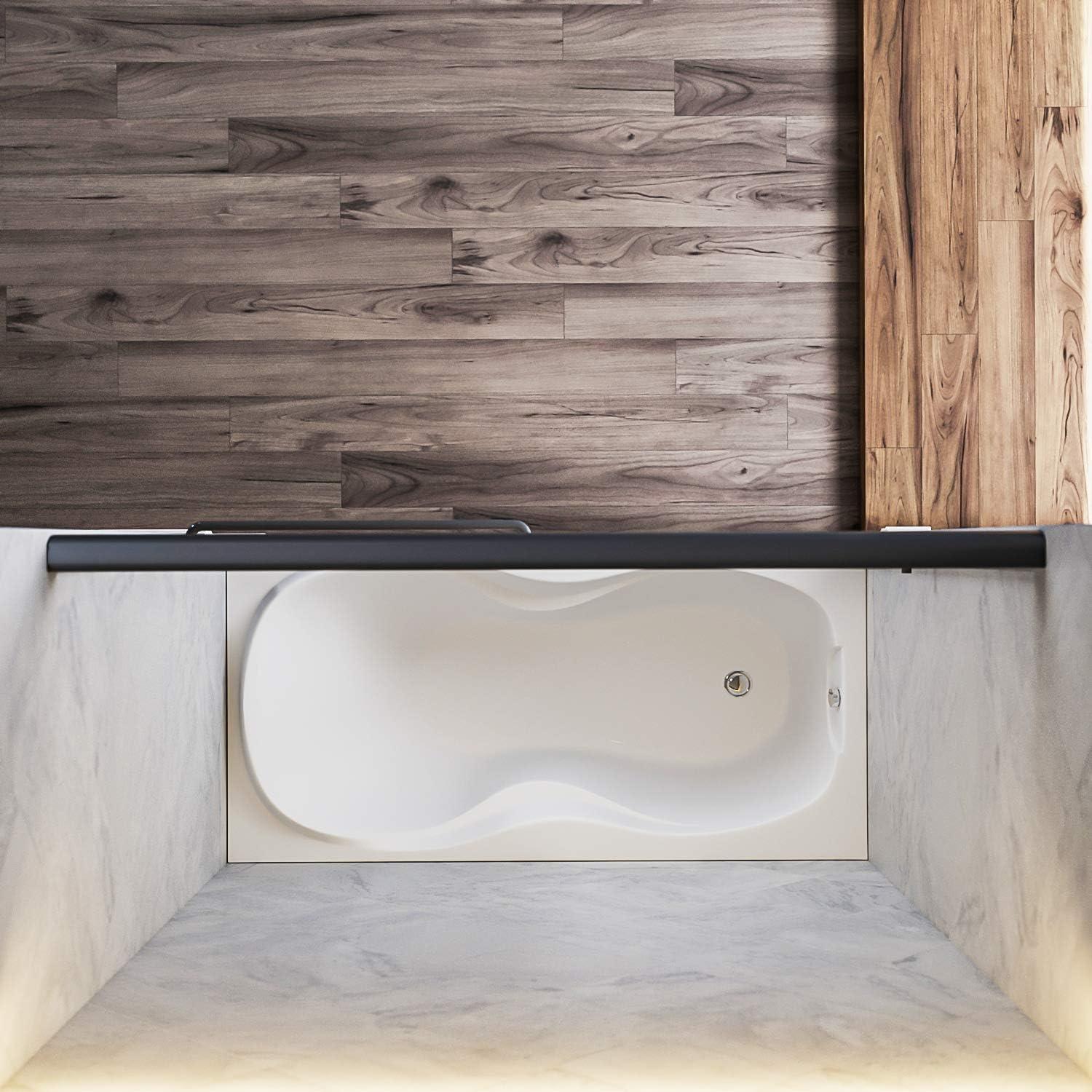 56"-60" W x 57.37" H Semi-Frameless Bypass Tub Door