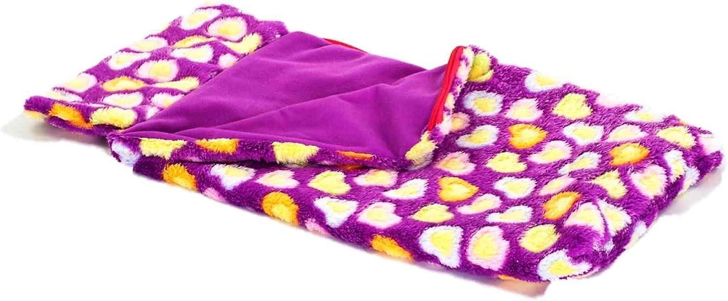 The Queen' Treasures 18 In Doll Carrier and Sleeping Bag, Purple Hearts