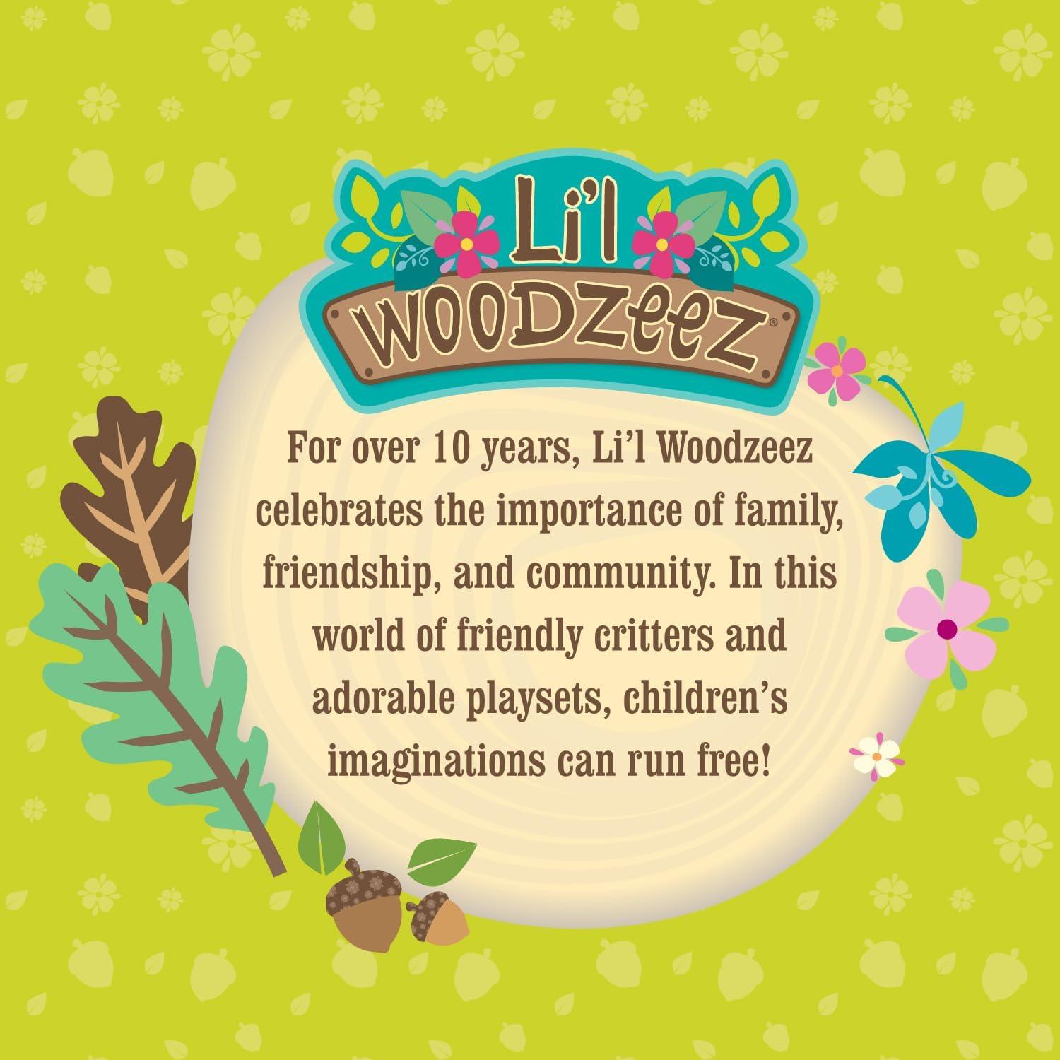 Li'l Woodzeez Miniature Animal Figurine Set - The River Dipper Hippo Family (62243463394): Adorable and Collectible Toy Set