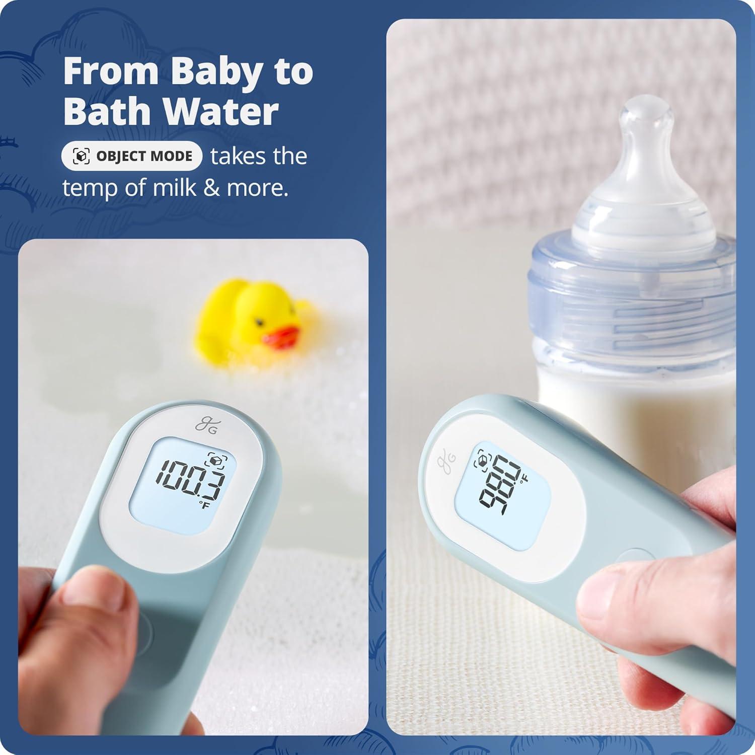 Greater Goods Digital Infrared Forehead Thermometer, Kids and Adults w Backlit Display, Blush Pink