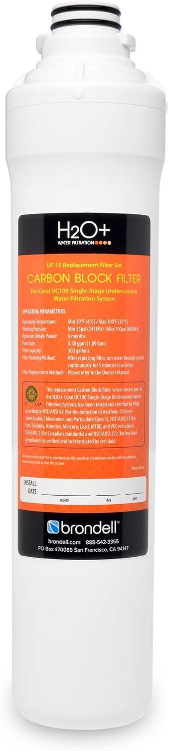 Brondell H2O+ Coral Single-Stage Replacement Filter