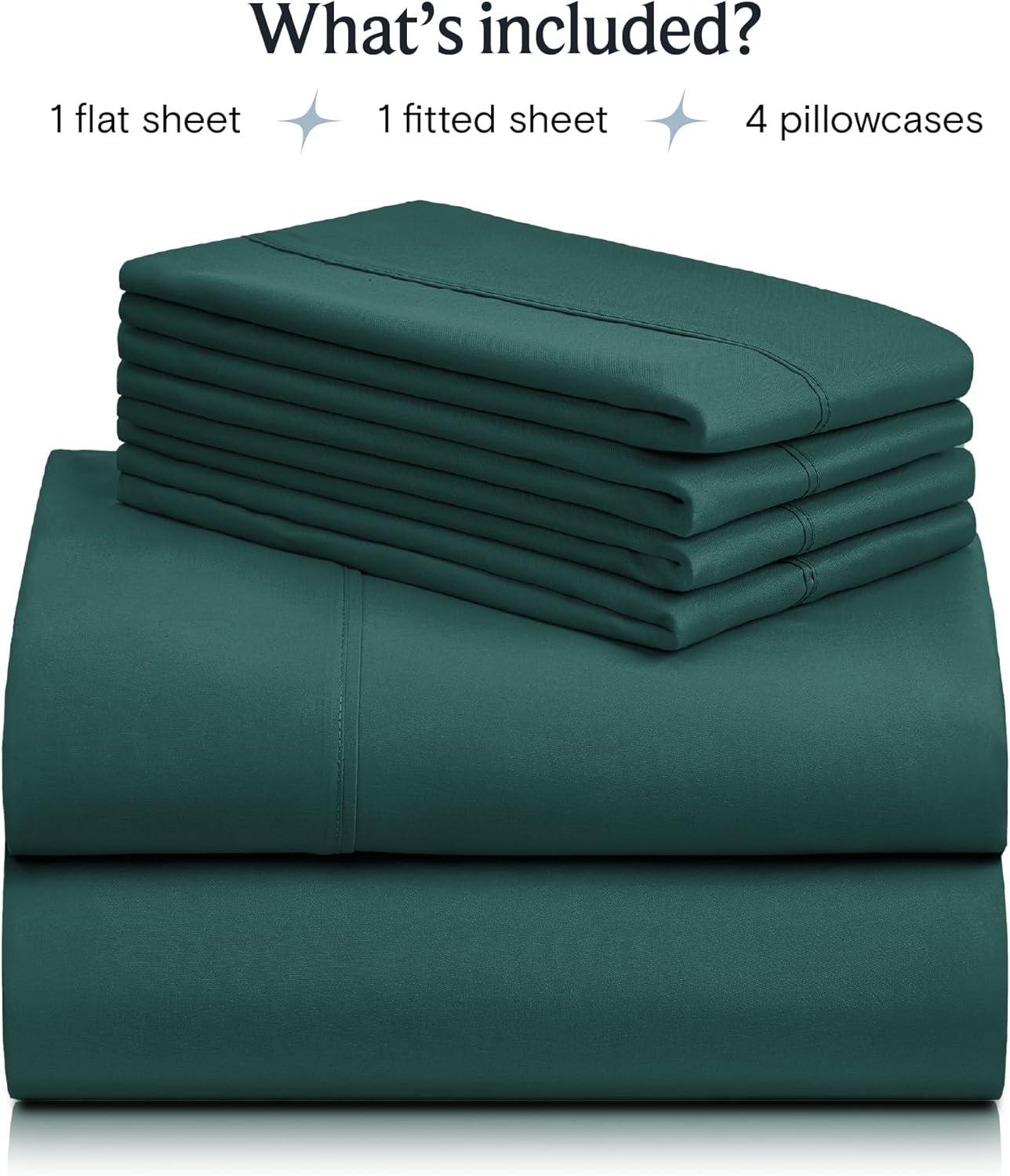 Rayon From Bamboo Solid Performance Sheet Set - Luxclub