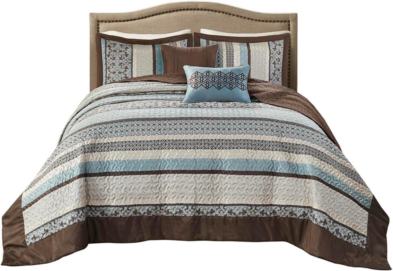 Madison Park 5pc Cambridge Reversible Jacquard Bedspread Set