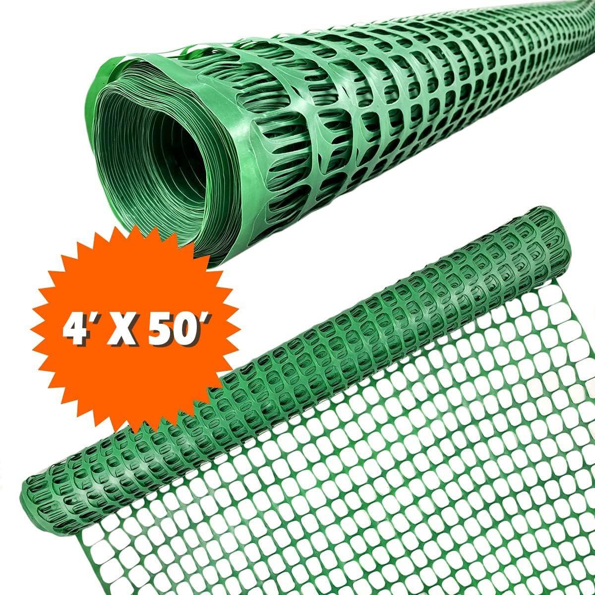 4 ft. x 100 ft.Plastic Barrier Fence Green