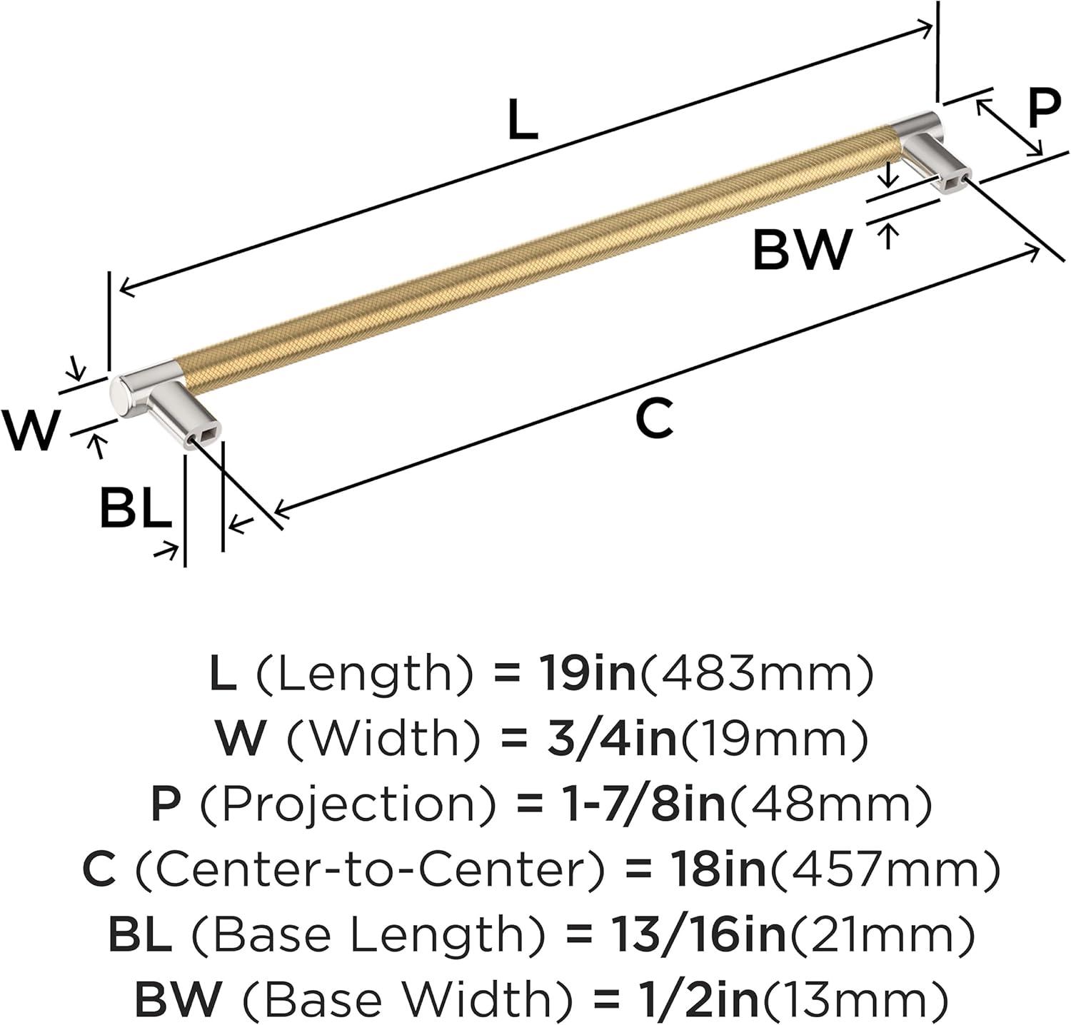 Amerock Esquire Appliance Pull