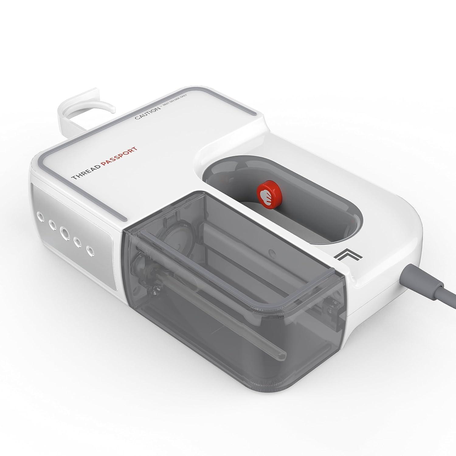 Sharper Image Thread Passport Handheld Travel Garment Steamer, Ice White