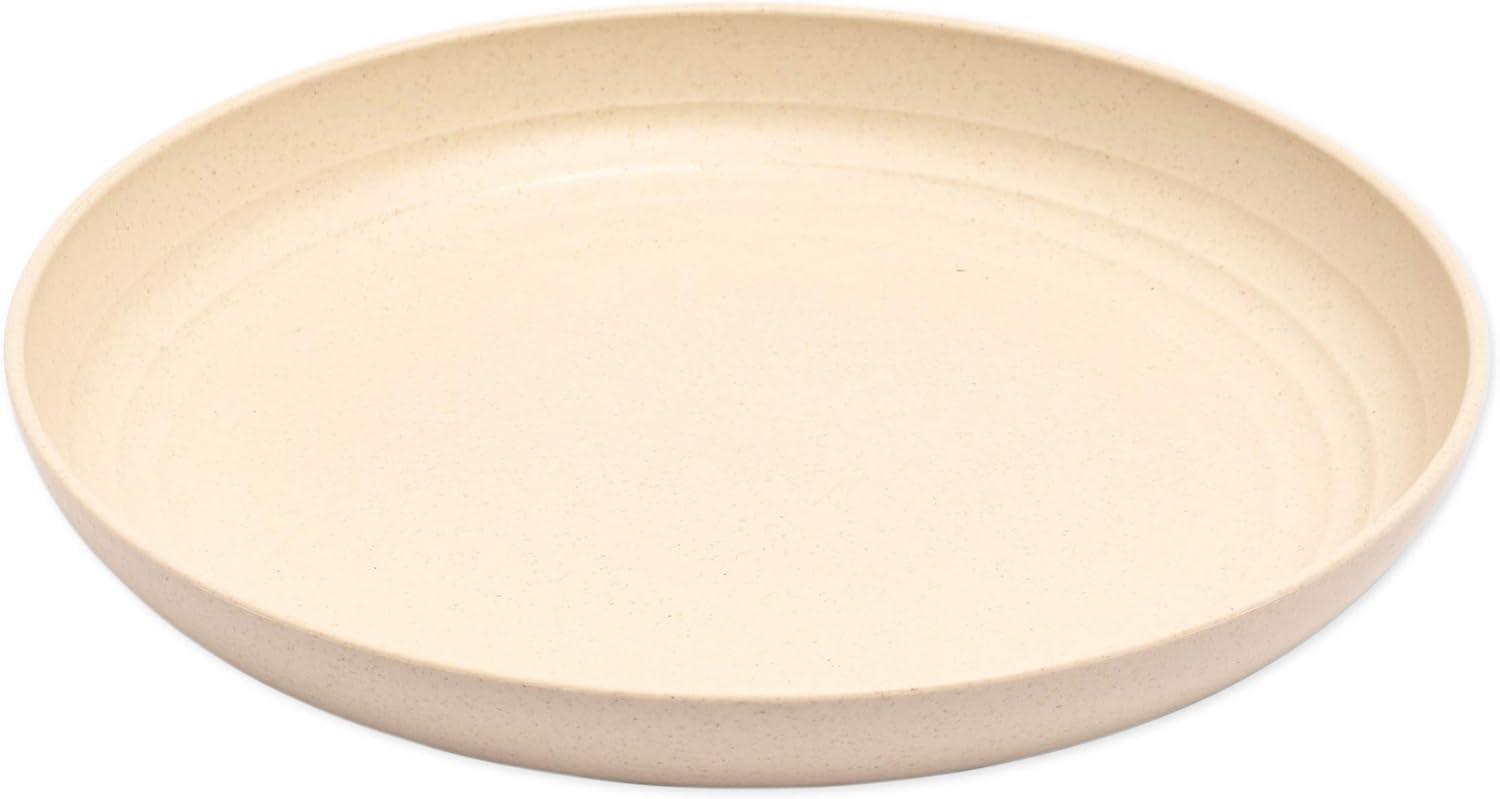 Juvale 6 Pack Unbreakable & Sturdy Wheat Straw Dinner Plates for Kids & Adults, Beige, 9 in