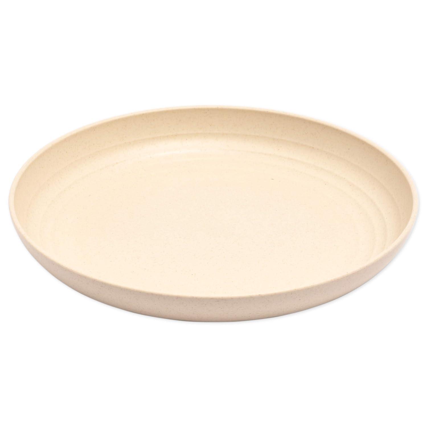 Juvale 6 Pack Unbreakable & Sturdy Wheat Straw Dinner Plates for Kids & Adults, Beige, 9 in
