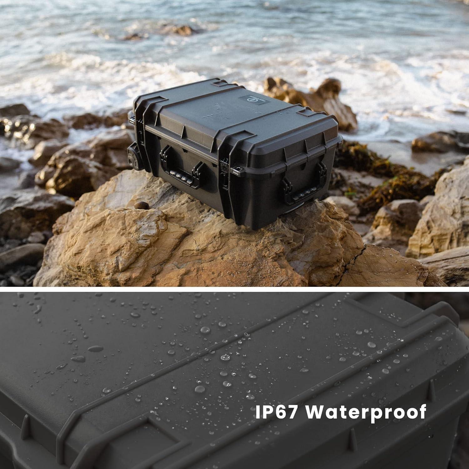 Seahorse 920 Wheeled Case with Foam- Black