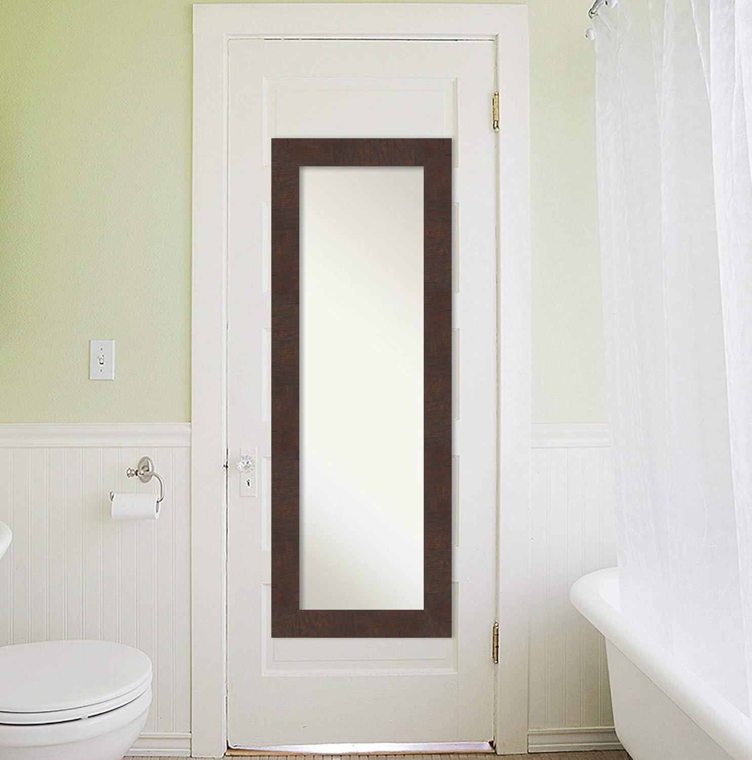 Wildwood Brown and Silver Full-Length Wood Mirror