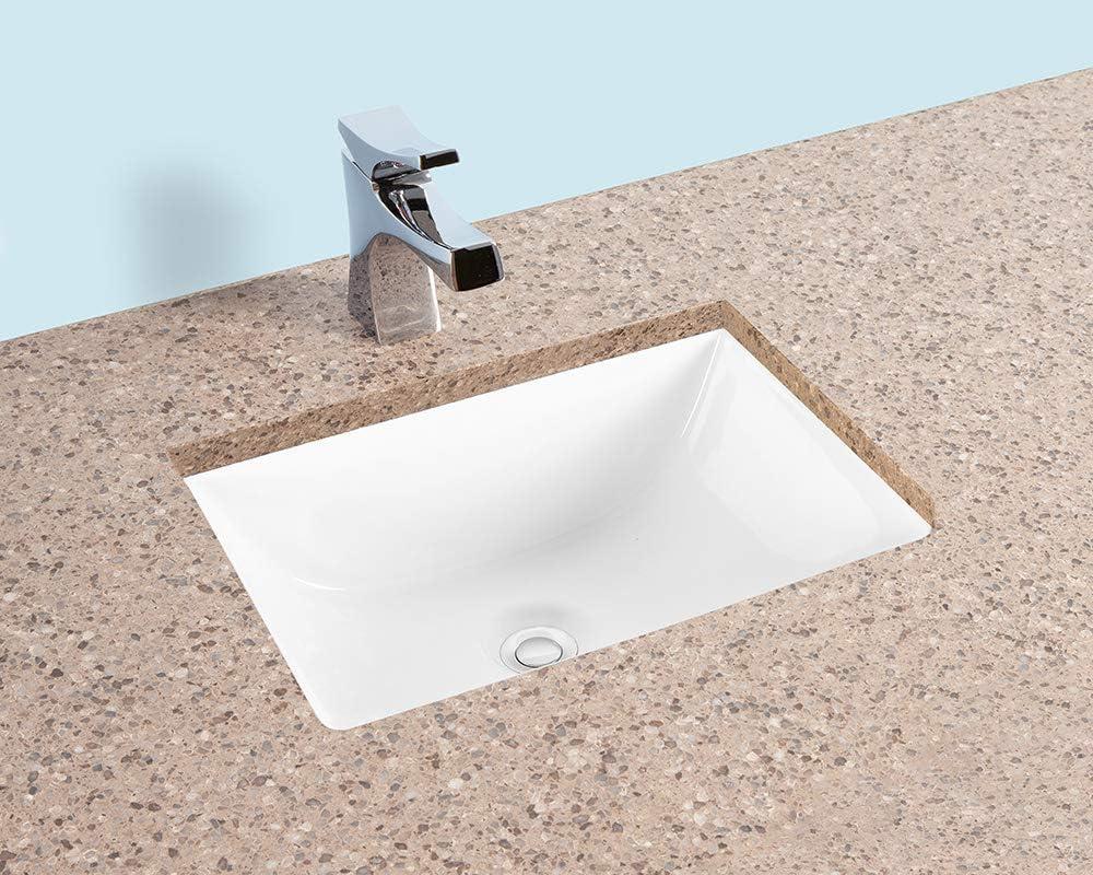 Winfield Products 13'' Gloss Vitreous China Rectangular Bathroom Sink with Overflow