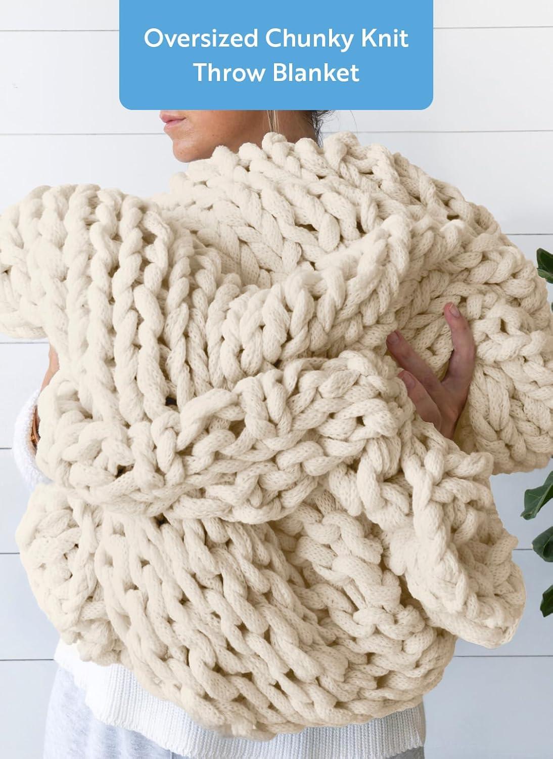 Becky Cameron Handmade Chunky Knit Throw Blanket