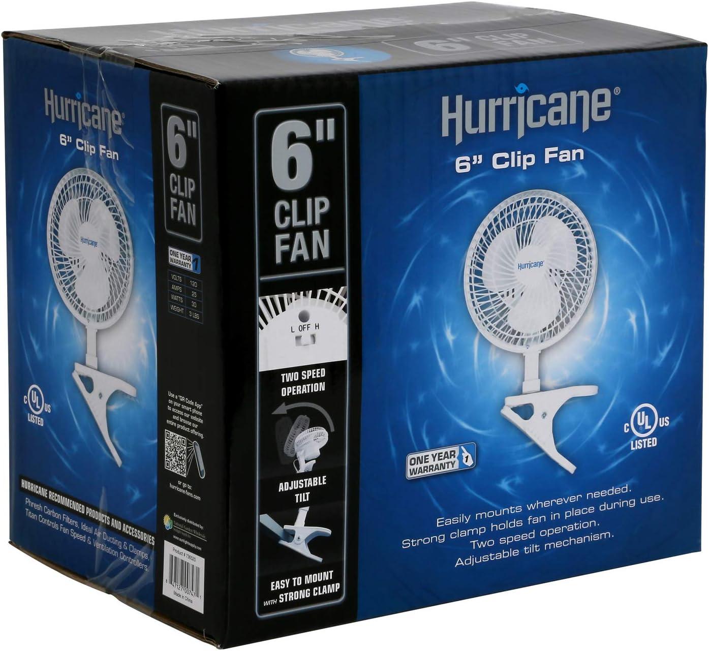 Hurricane Hurricane 10'' Oscillating Retro Clip Fan Fan