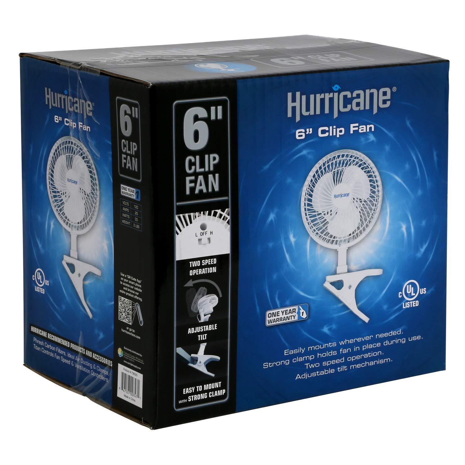 Hurricane Hurricane 10'' Oscillating Retro Clip Fan Fan